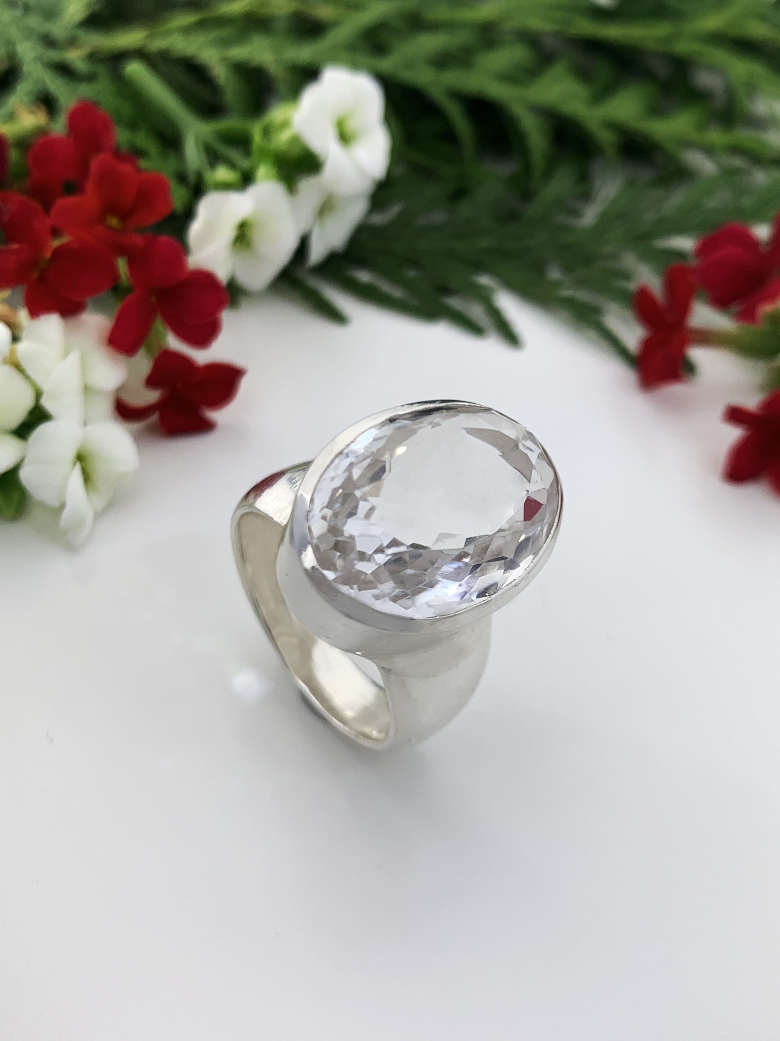 Bergkristall Ring - XL