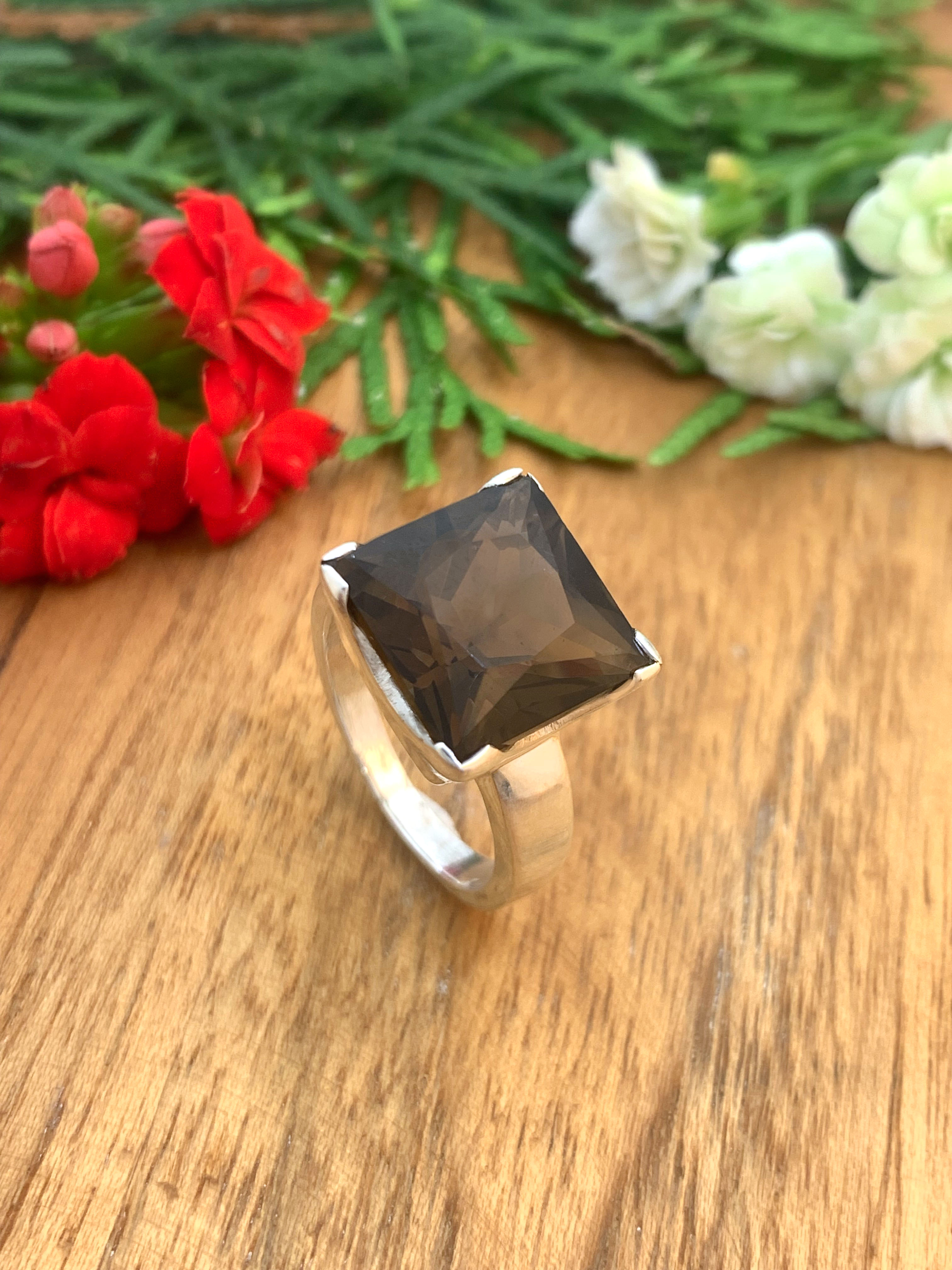 rauchquarz-ring-smoky-quartz-ring-rauchquarz-ring-smoky-quartz-ring-r01979 Rauchquarz Ring