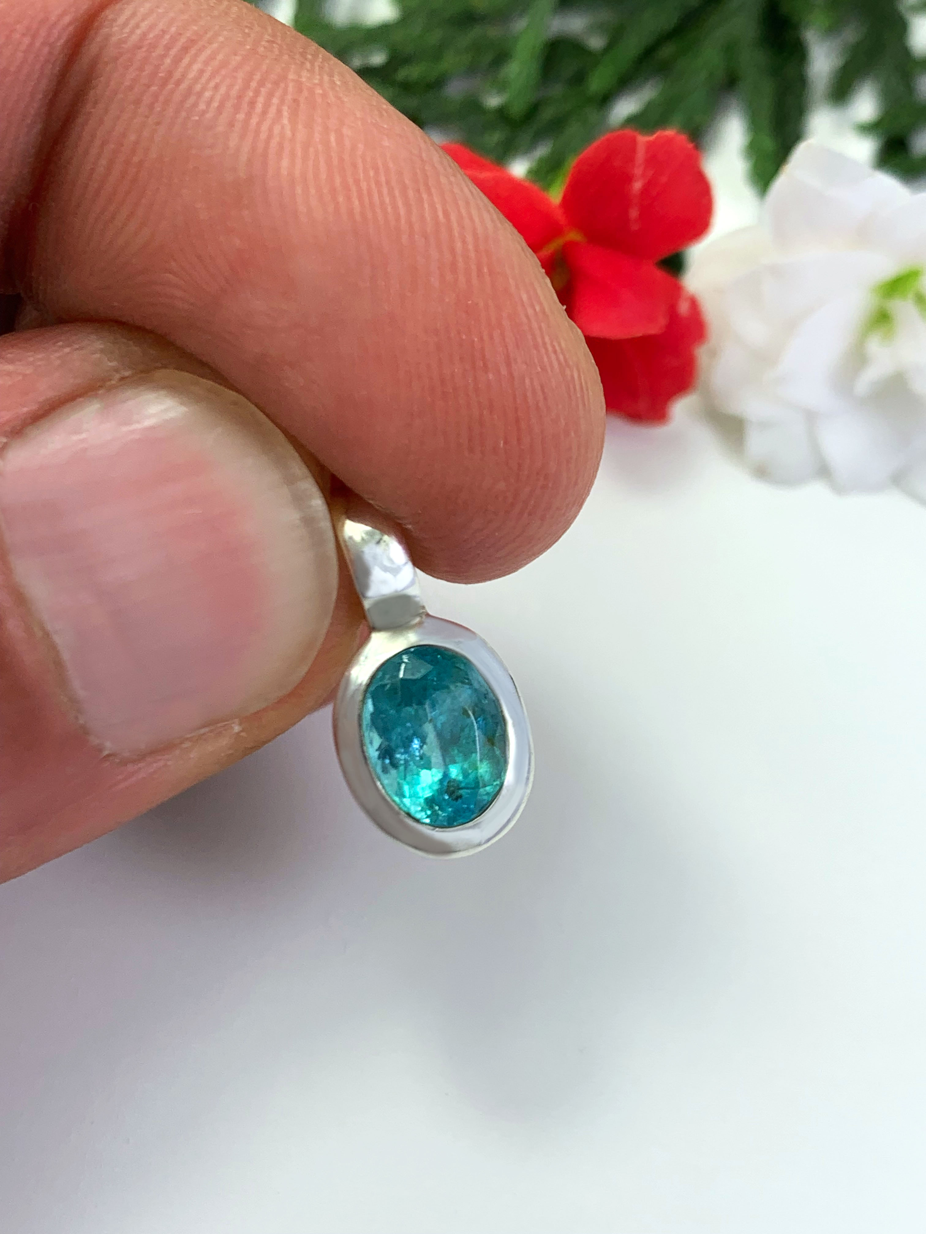 Paraiba Apatit Anhänger