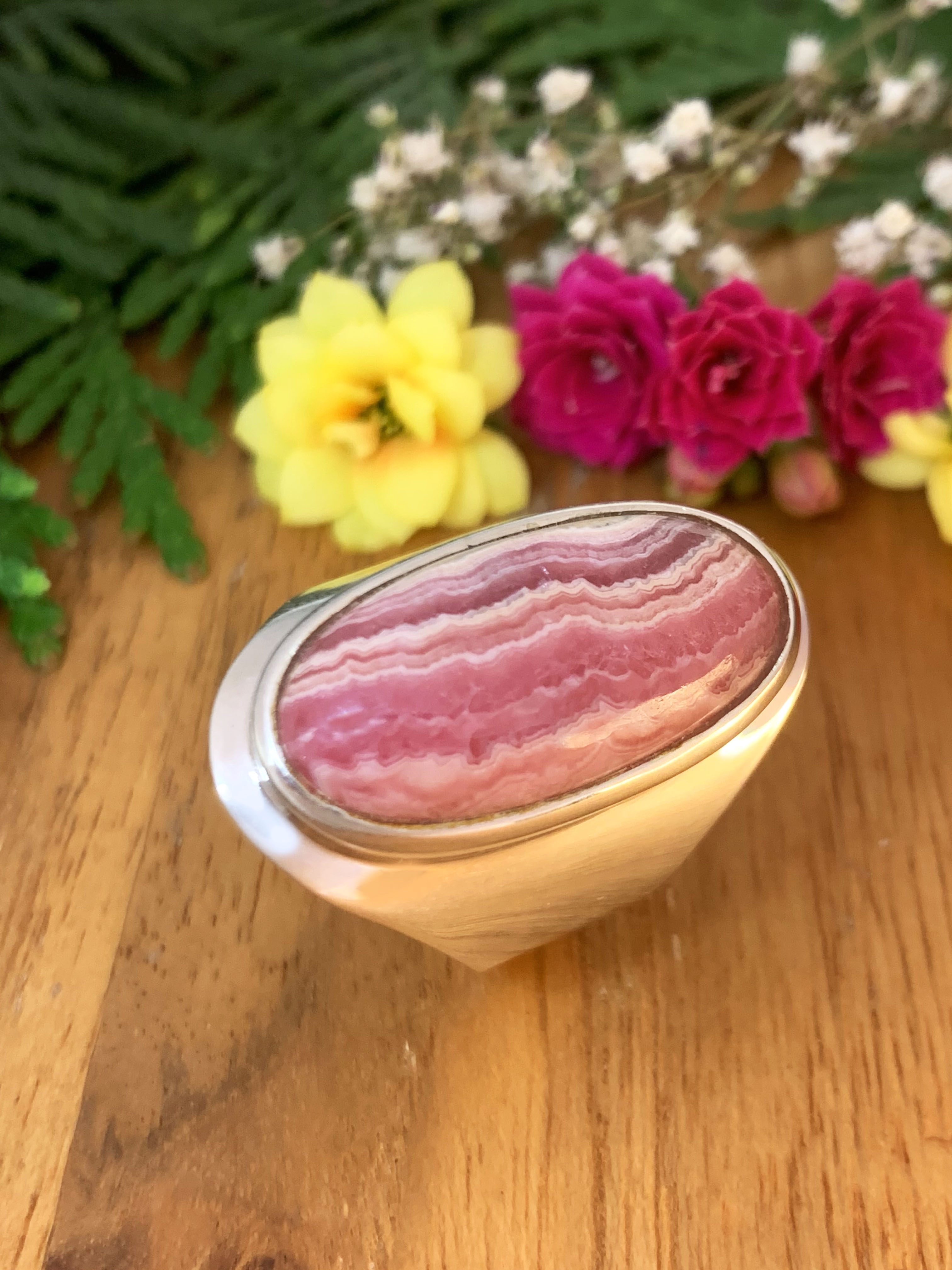 Rhodochrosit Ring
