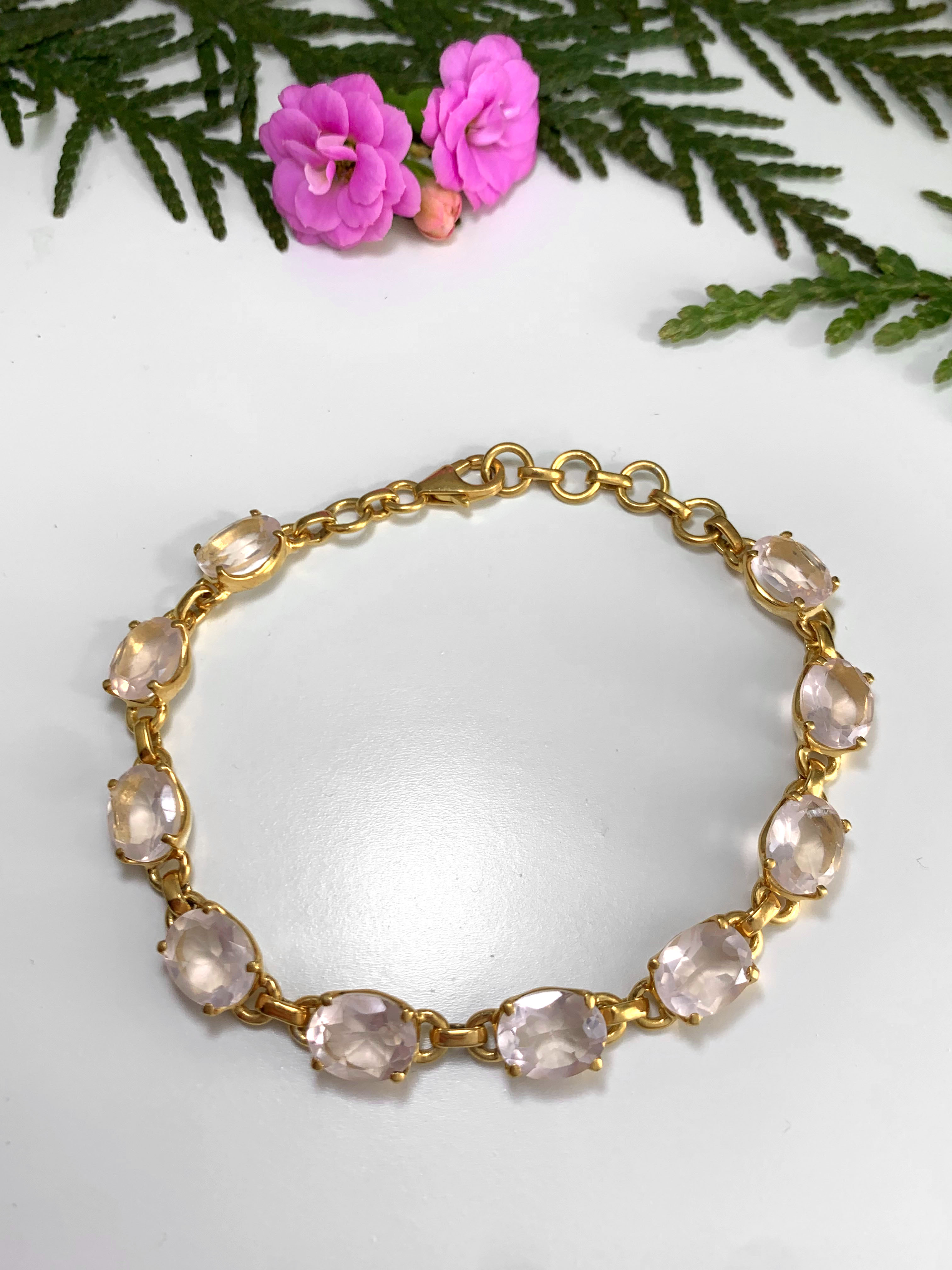 rosenquarz-armband-vergoldet-rose-quartz-bracelet-gold-plated-ab00344-3 Rosenquarz Armband
