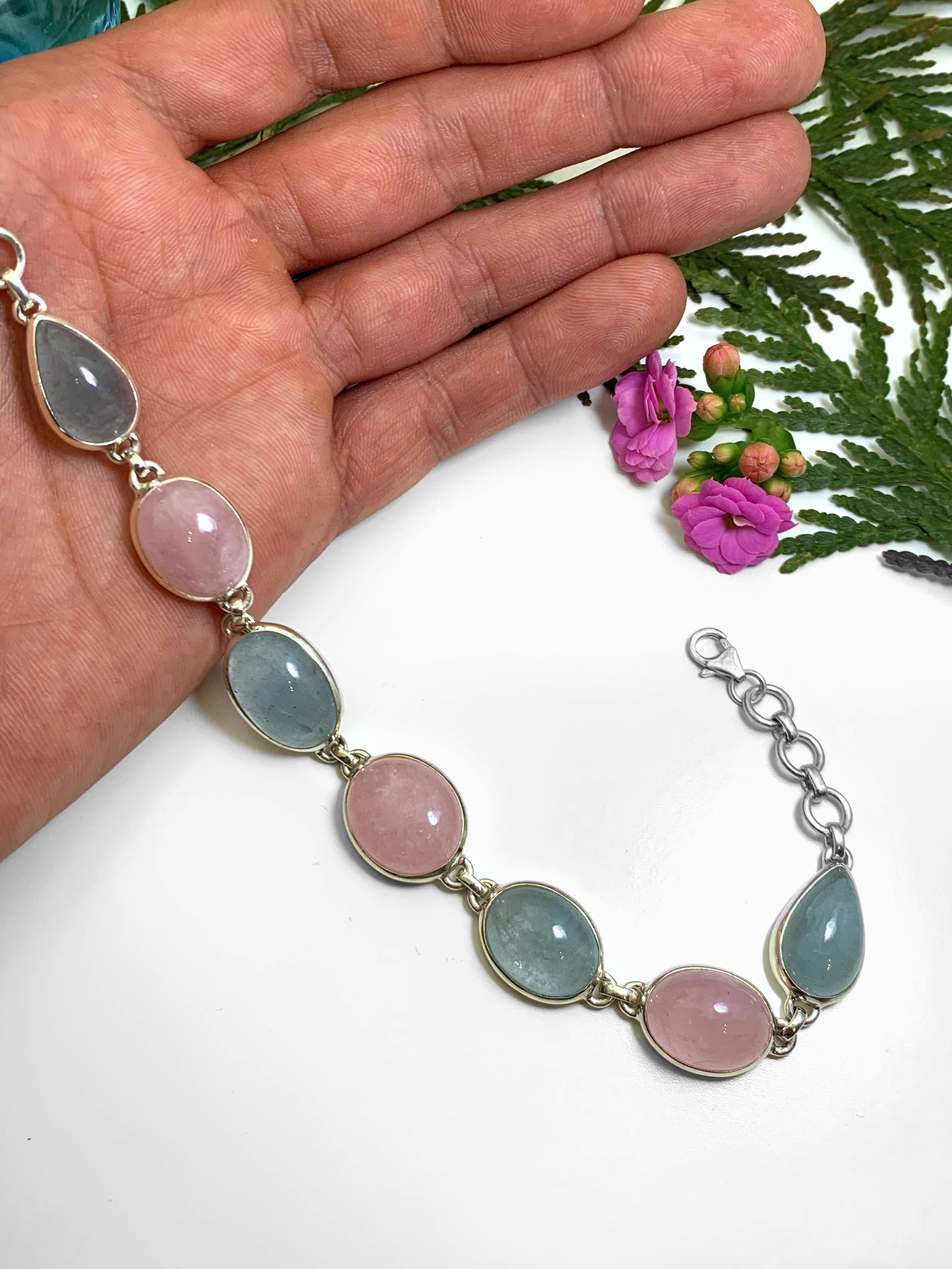 aquamarin-morganit-armband-aquamarine-morganite-bracelet-ab00322-2 Aquamarin & Morganit Armband