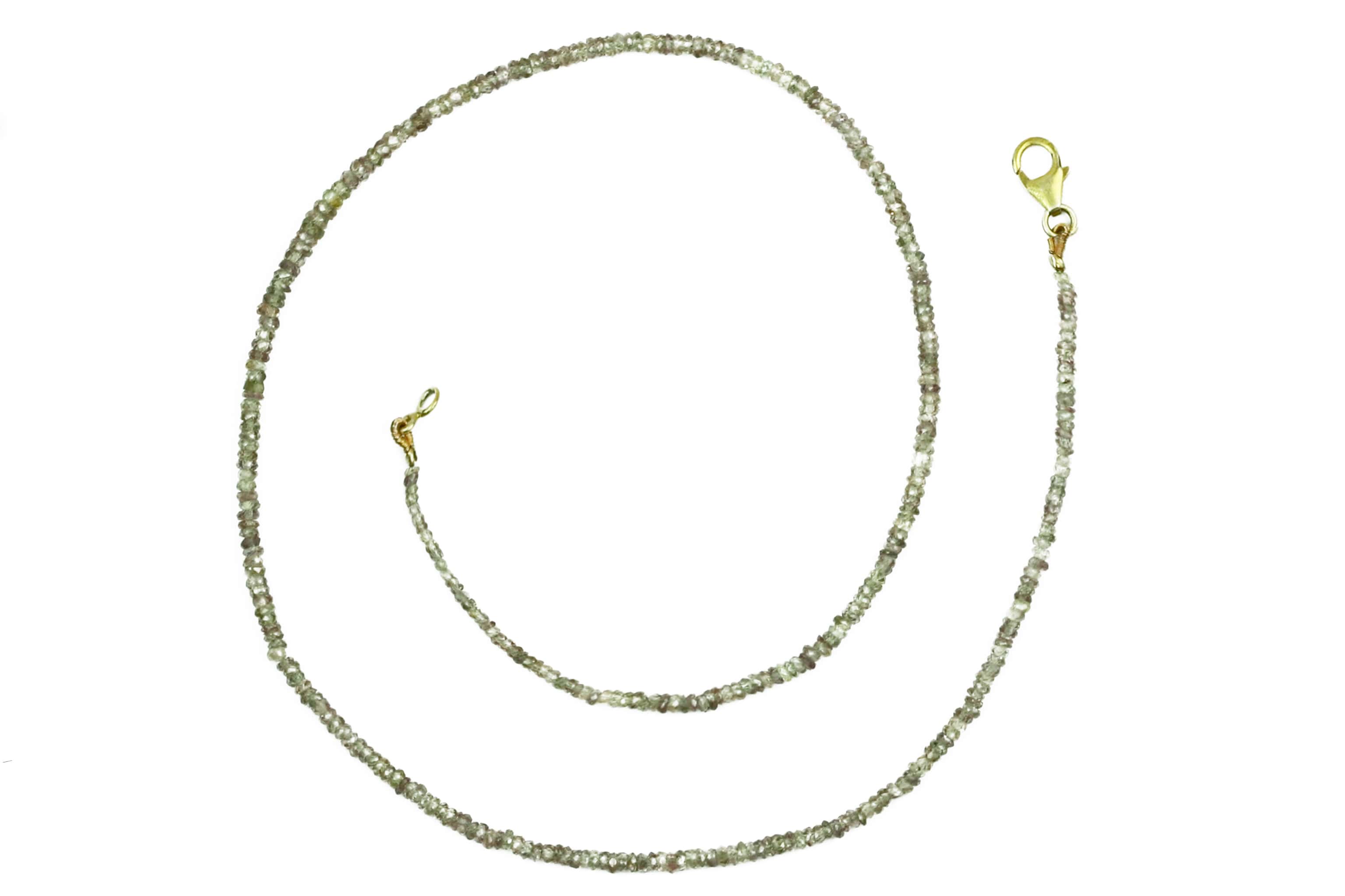 saphir-kette-091-2 Grüner Saphir Kette facettiert