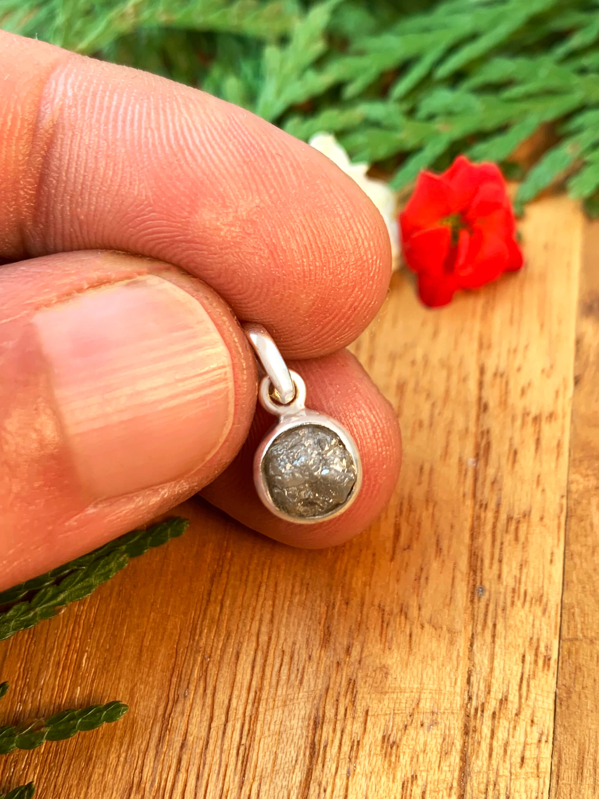 Rohdiamant Anhänger