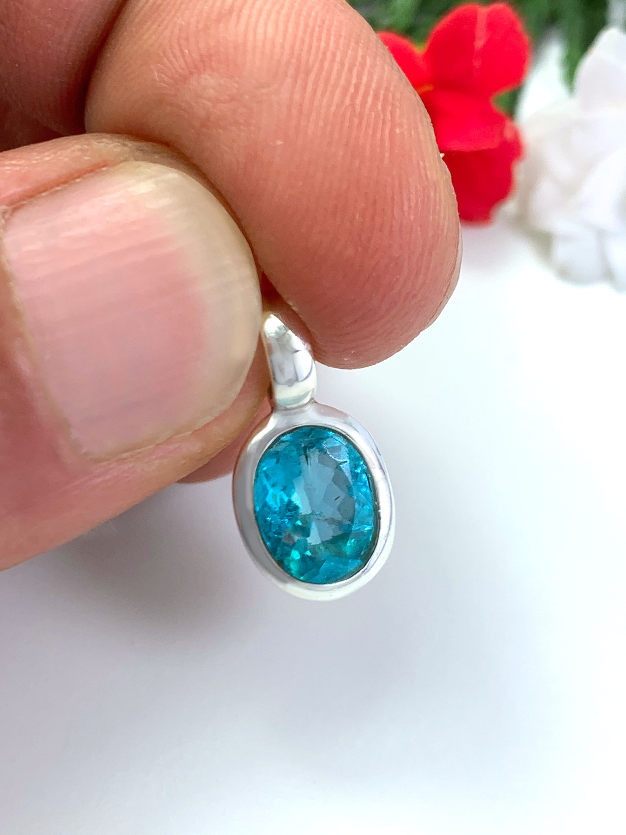 Paraiba Apatit Anhänger