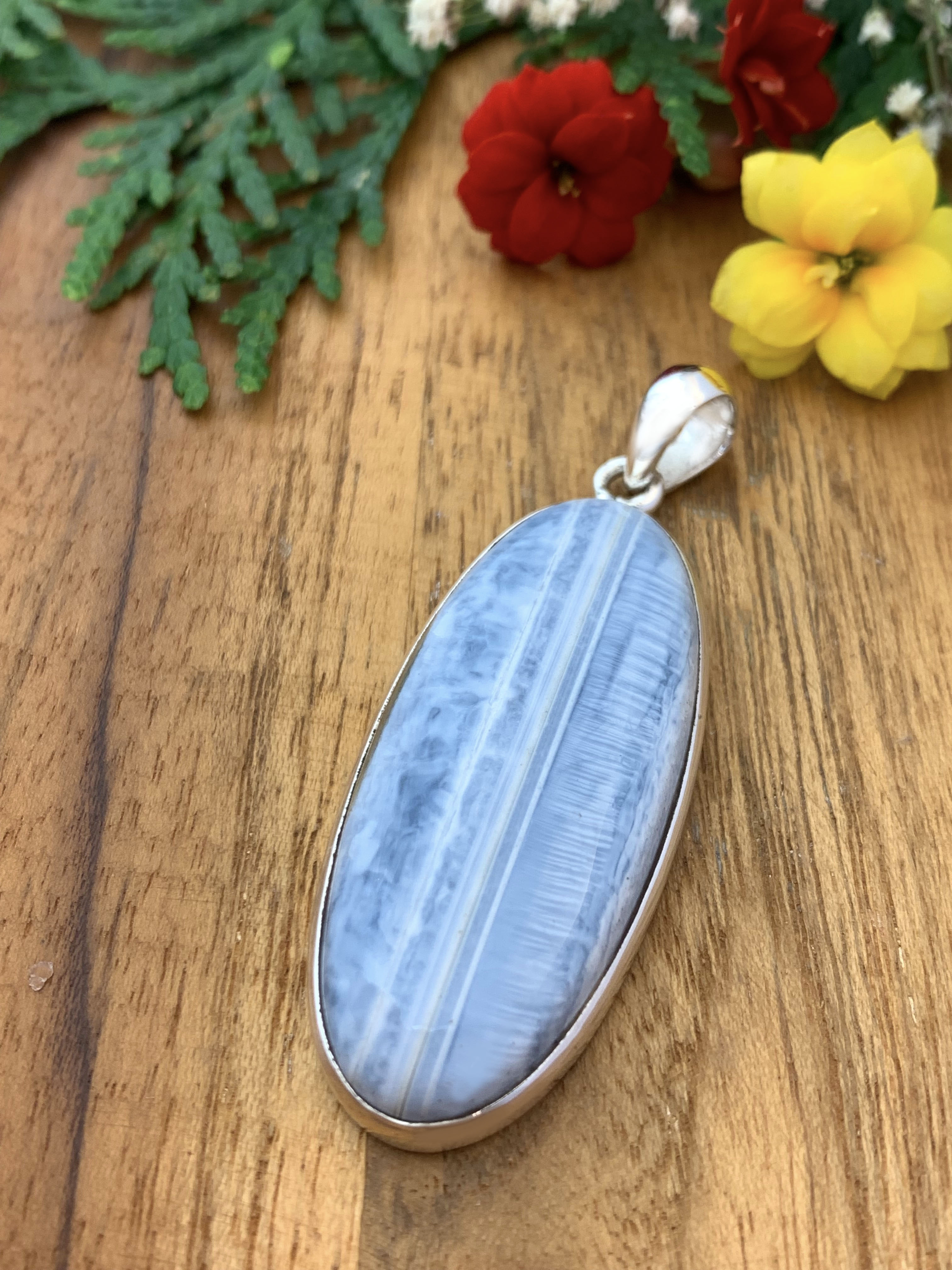 Blau Opal Anhänger 