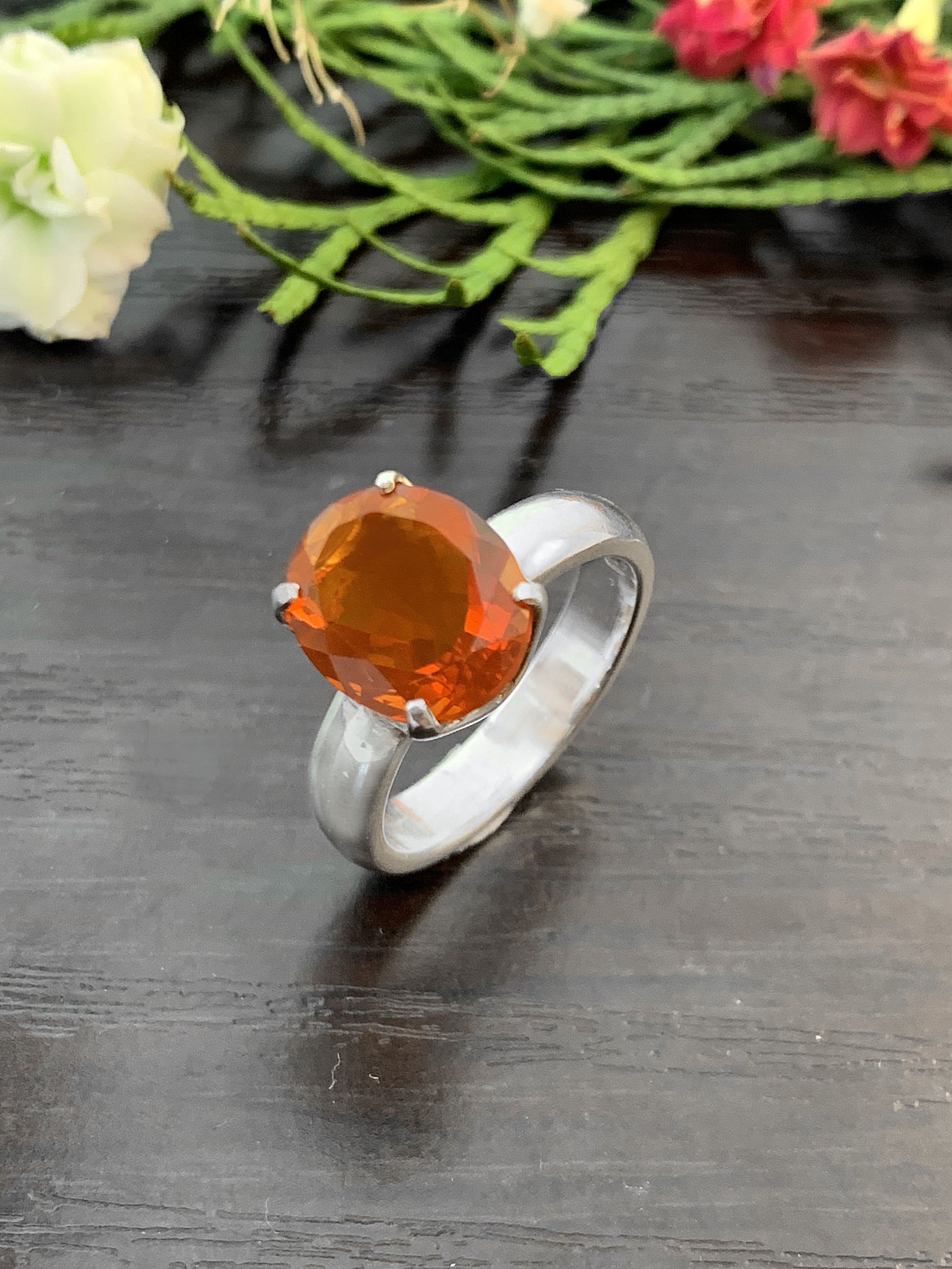 Feueropal Ring