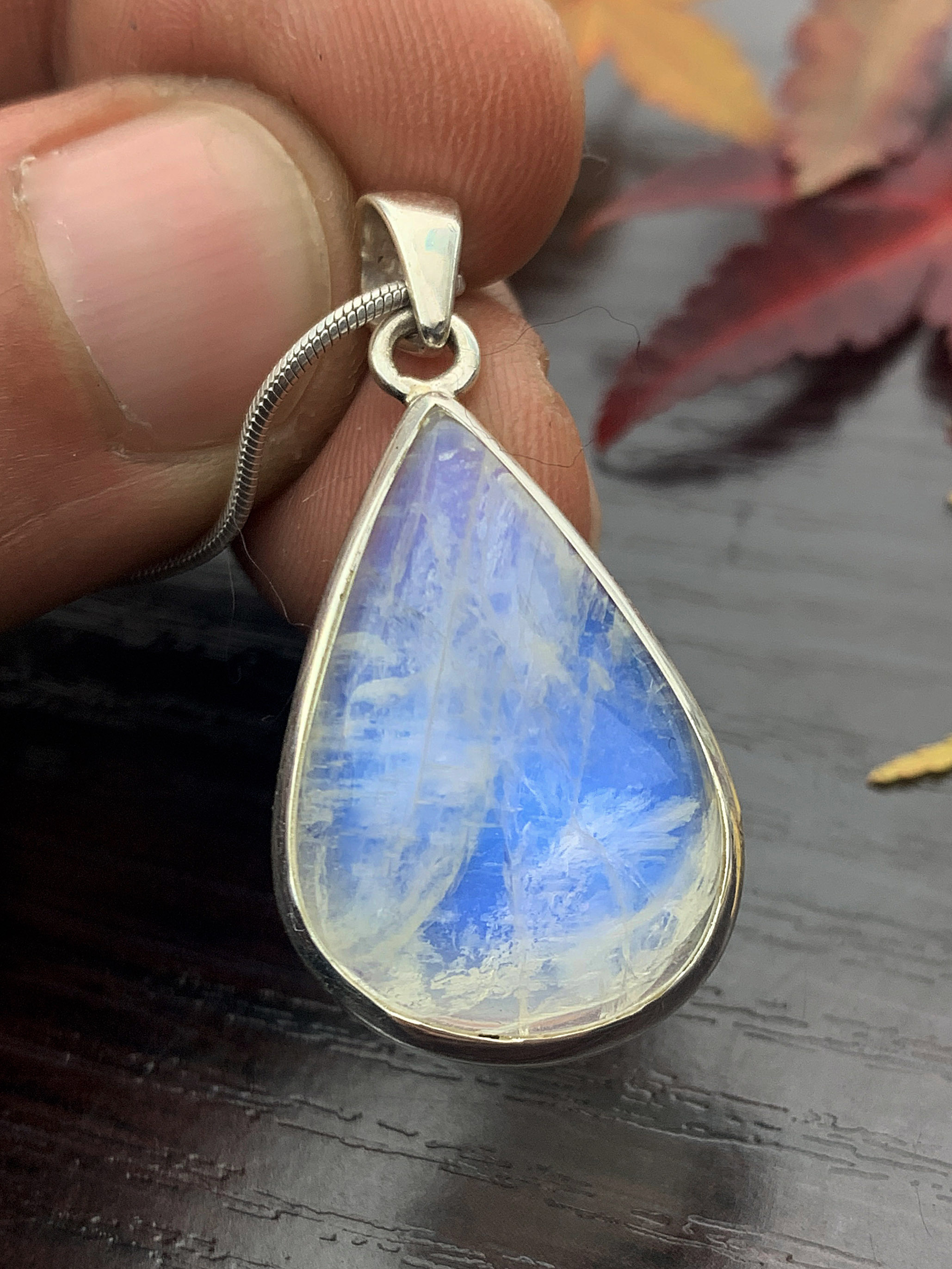 Moonstone Pendant Rainbow