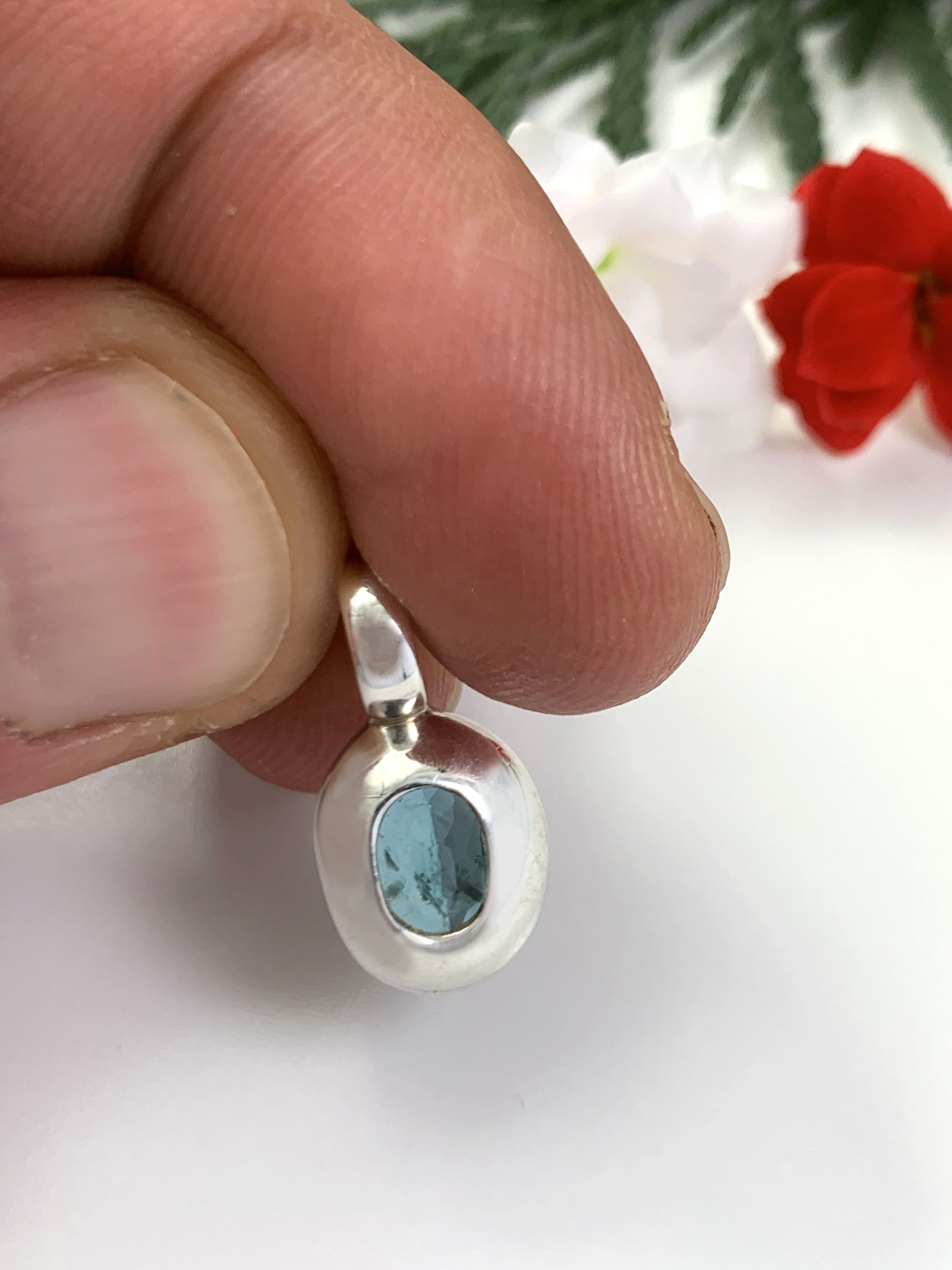 Paraiba Apatit Anhänger