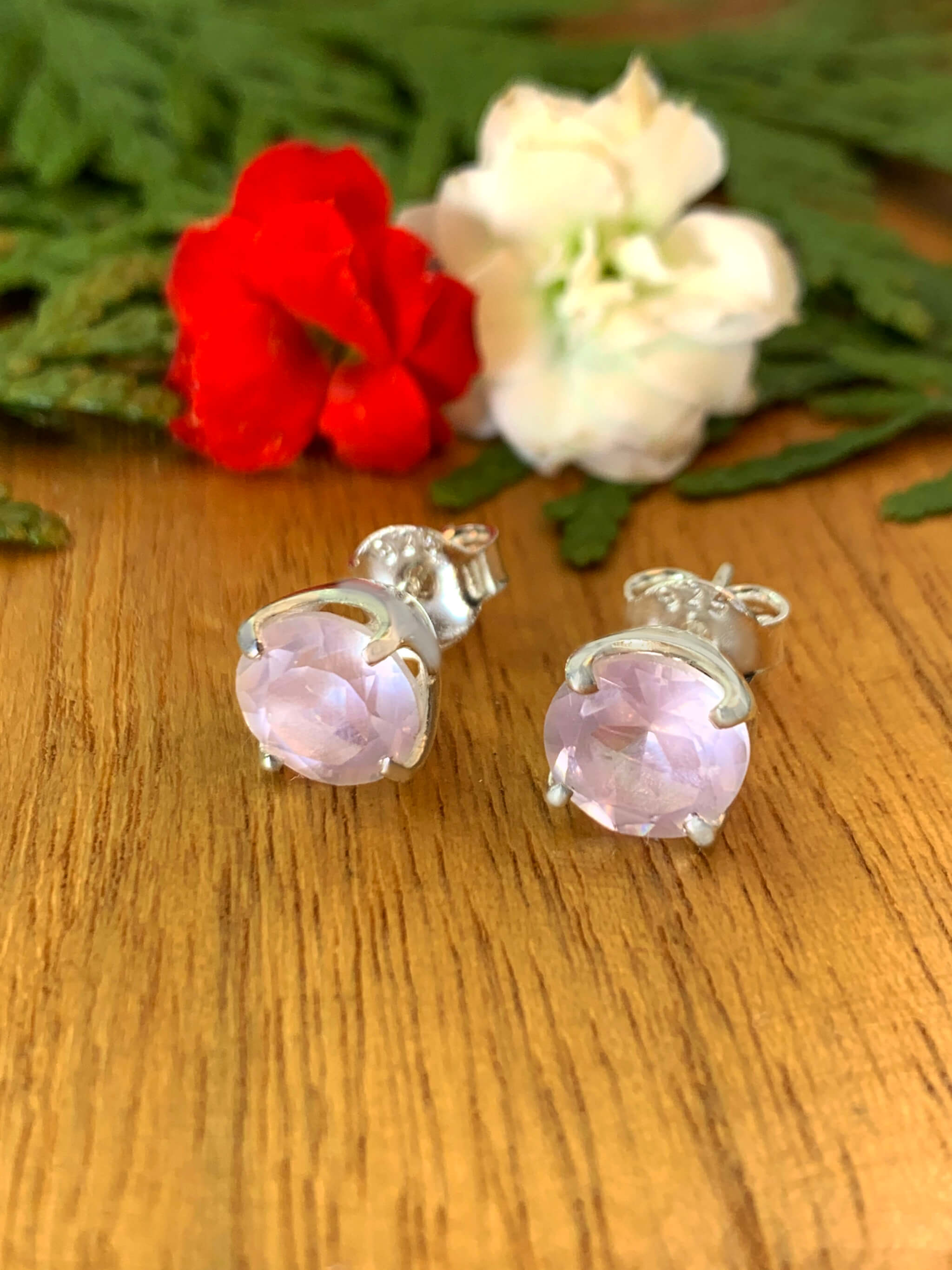 rosequarz-ohrstecker-rose-quartz-studs-ohr00965 Rosenquarz Ohrstecker