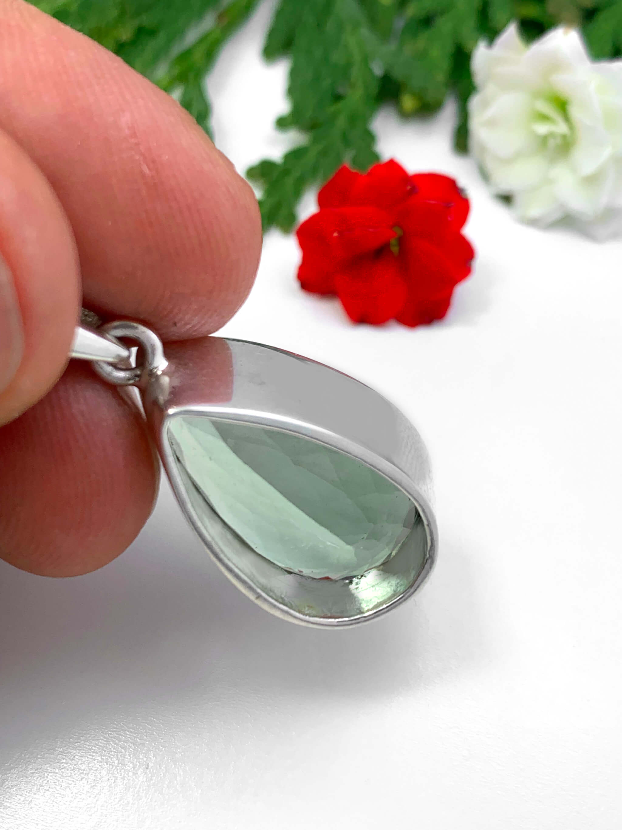 Green Amethyst Pendant 