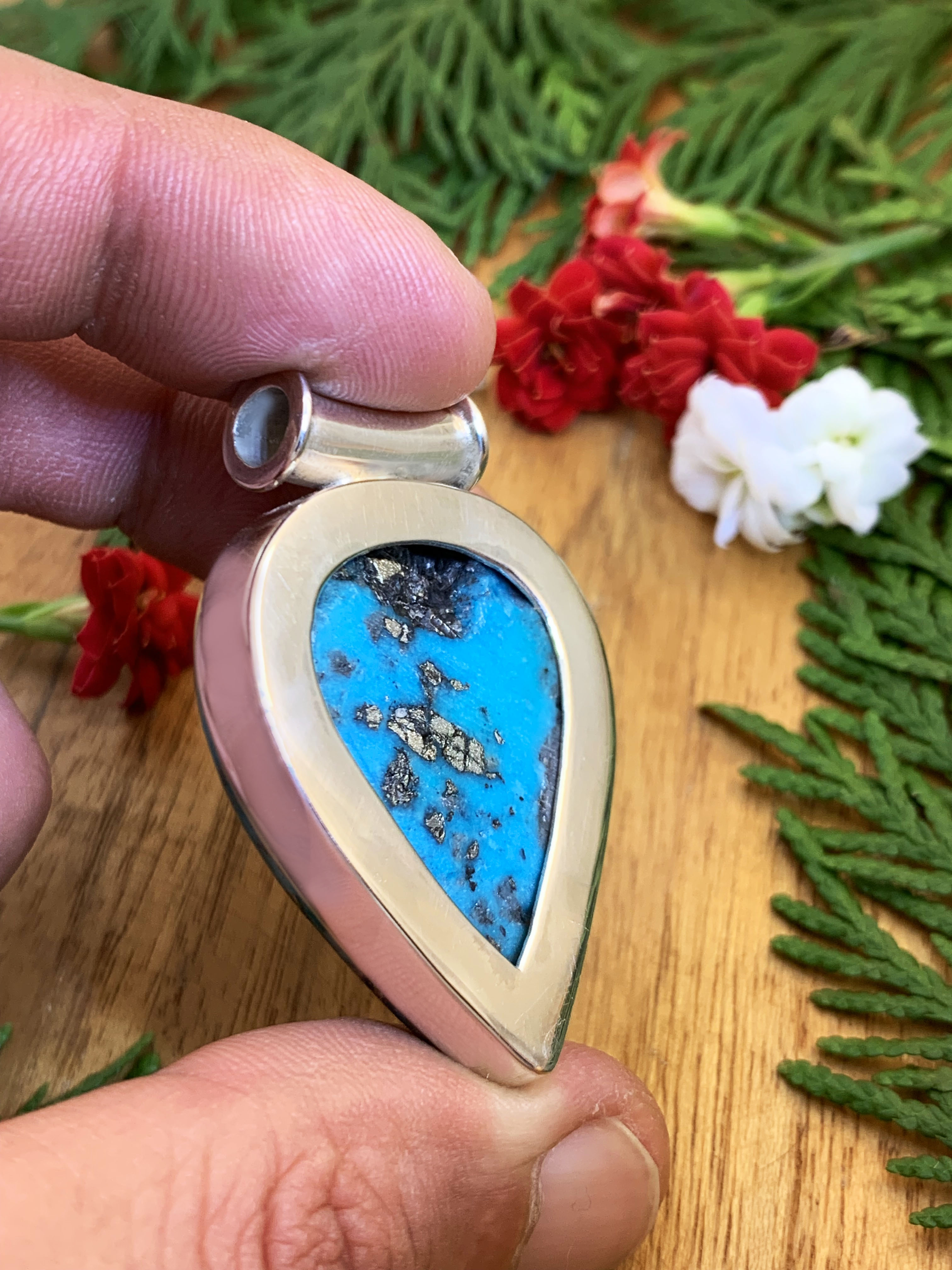 tuerkis-anhaenger-turquoise-pendant-ah04039-4 Türkis Anhänger - Persischer - TOP