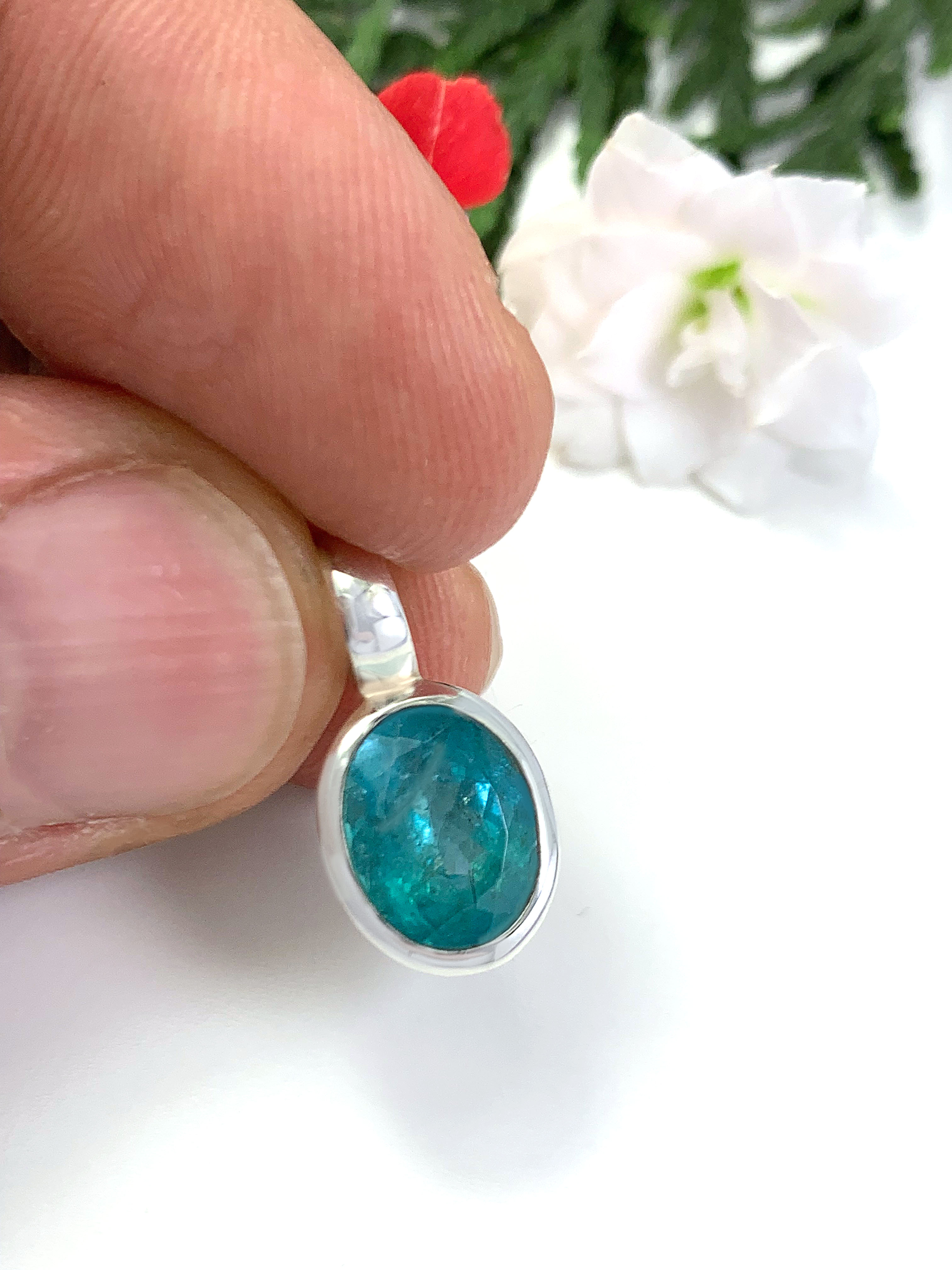 Paraiba Apatit Anhänger