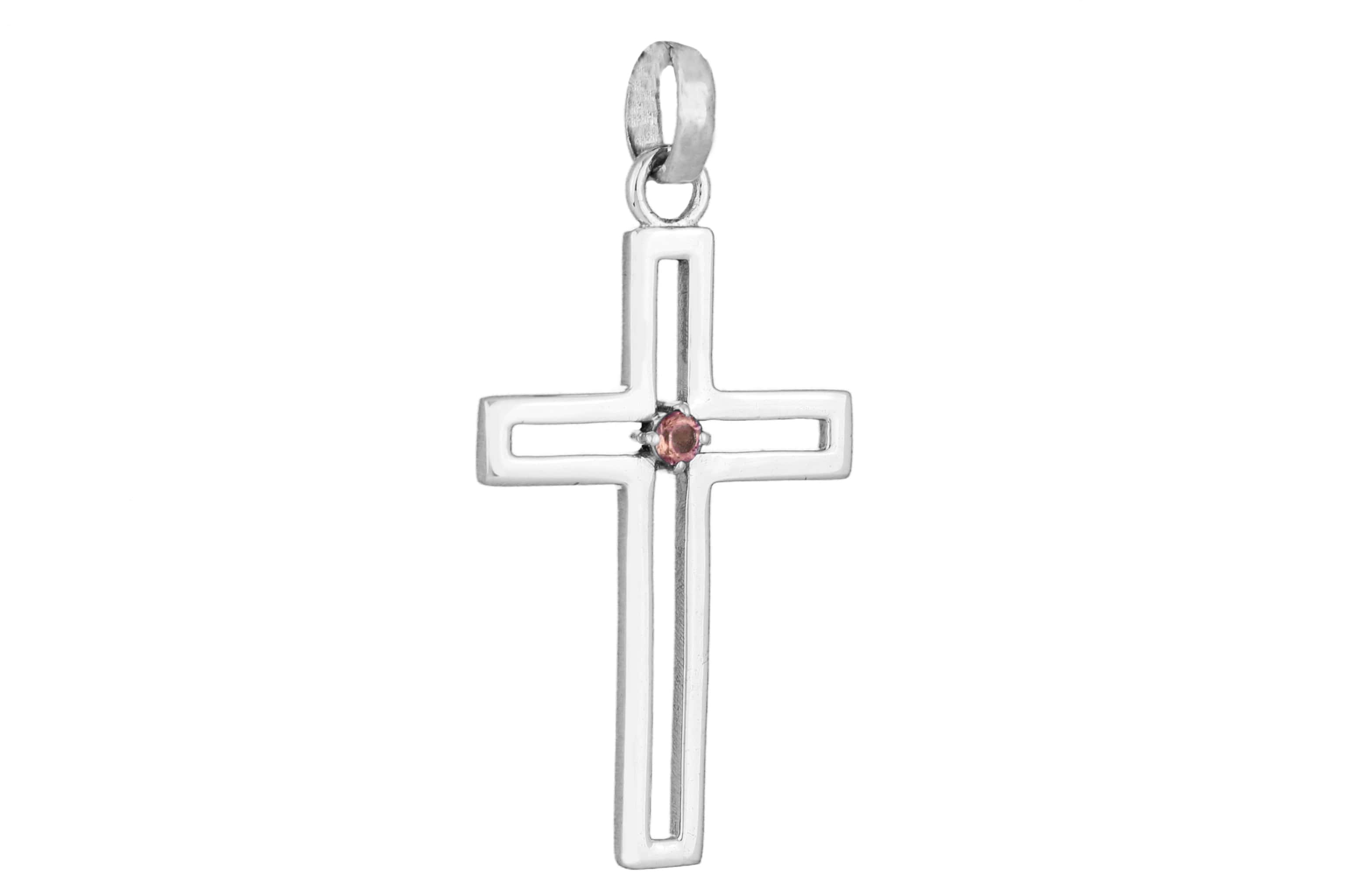 anhaenger-pendant-kreuz-rubin-offen-057 Kreuz Anhänger - Granat
