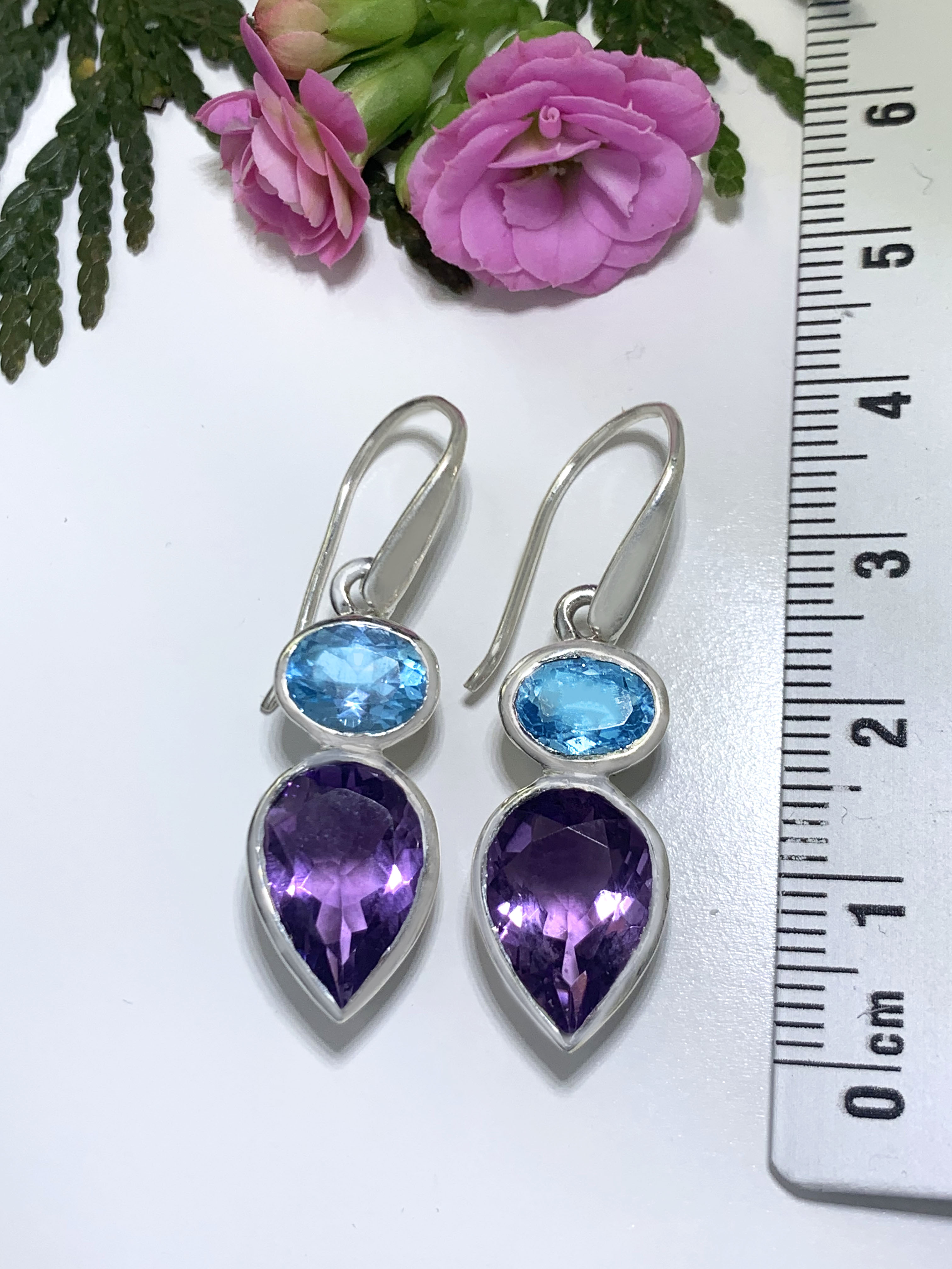 amethyst-ohrhaenger-amethyst-earrings-ohr00856-4 Amethyst with Blue Topaz Earrings