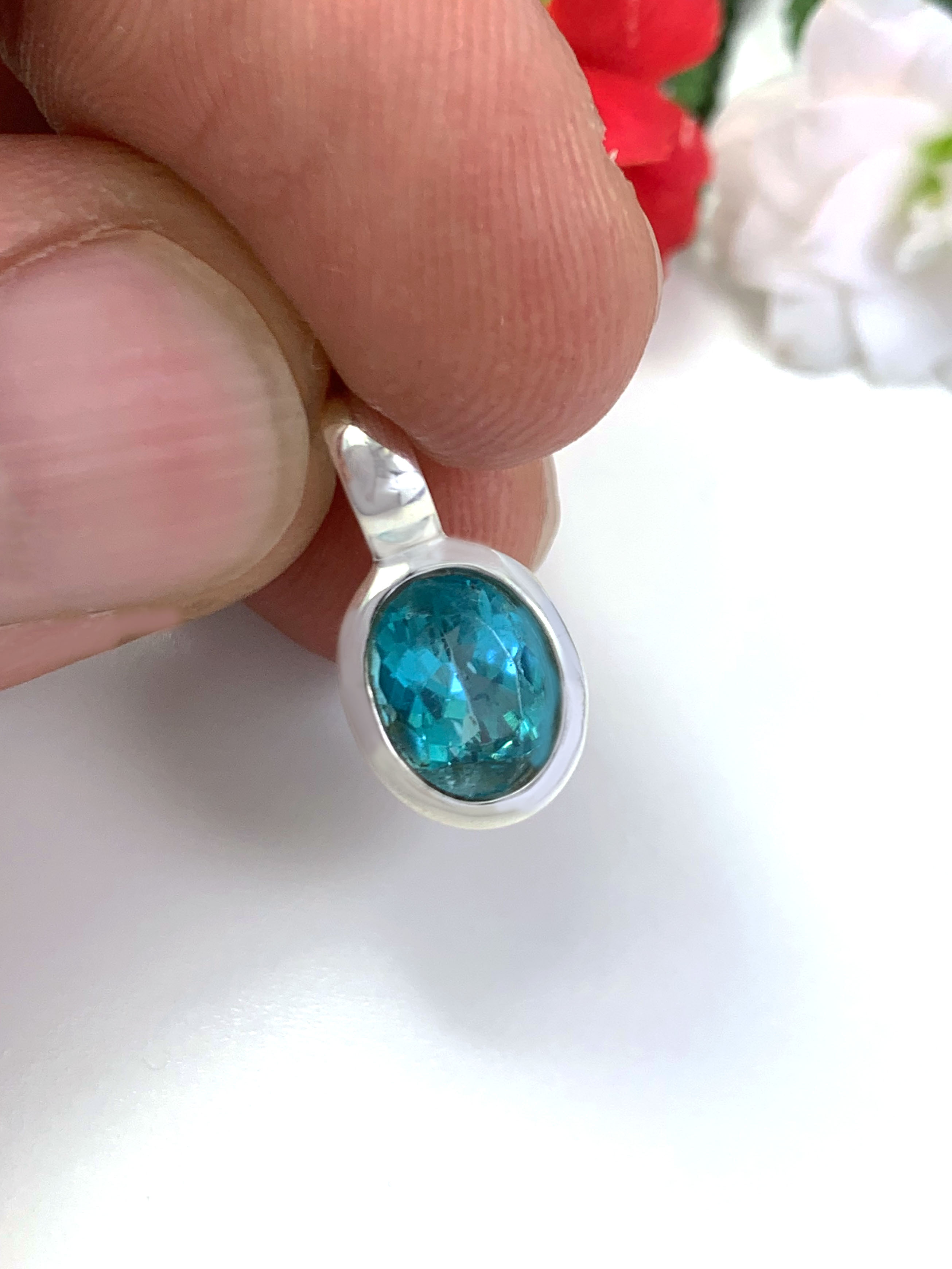 Paraiba Apatit Anhänger