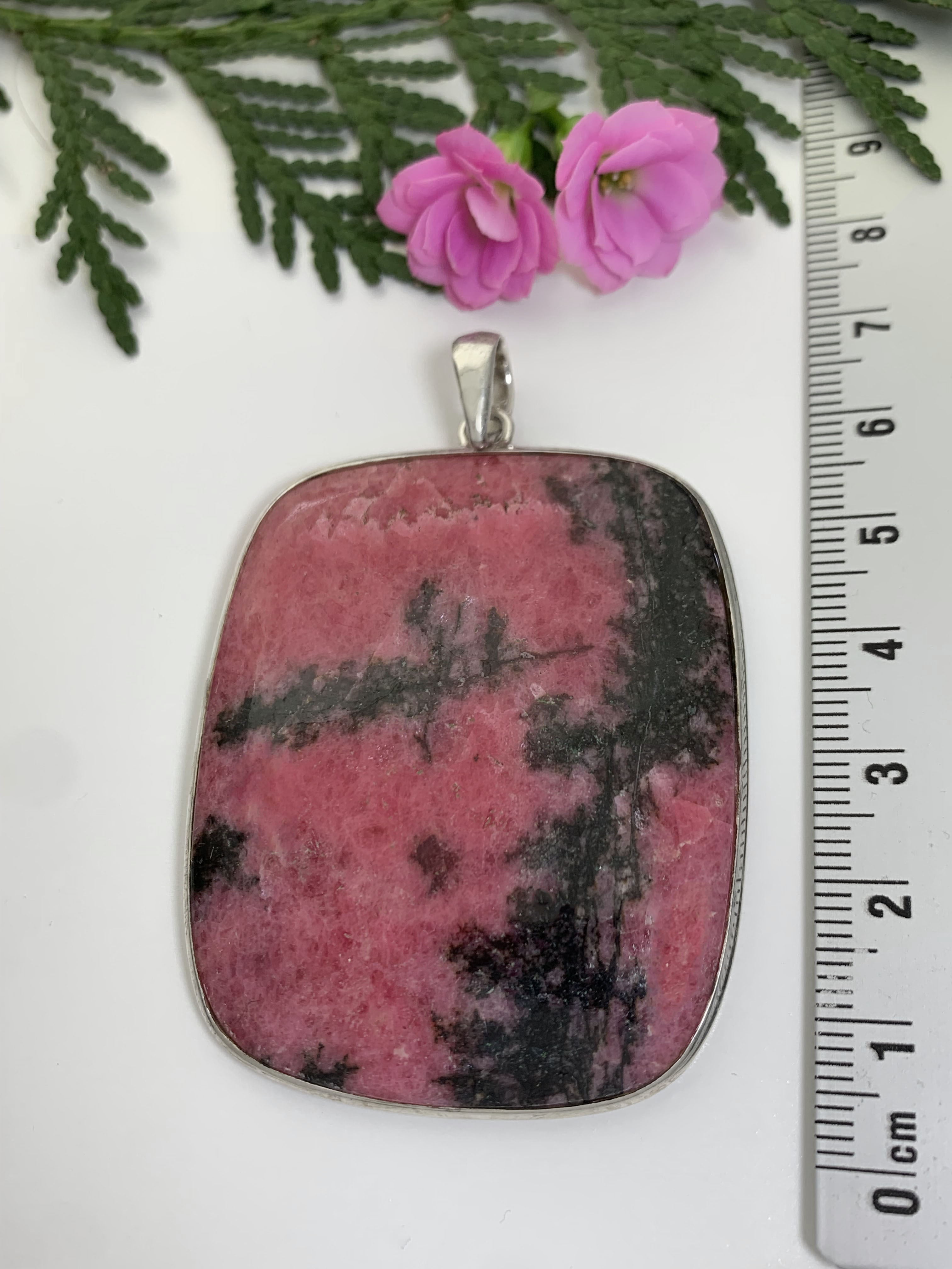 Rhodonite Pendant - XL
