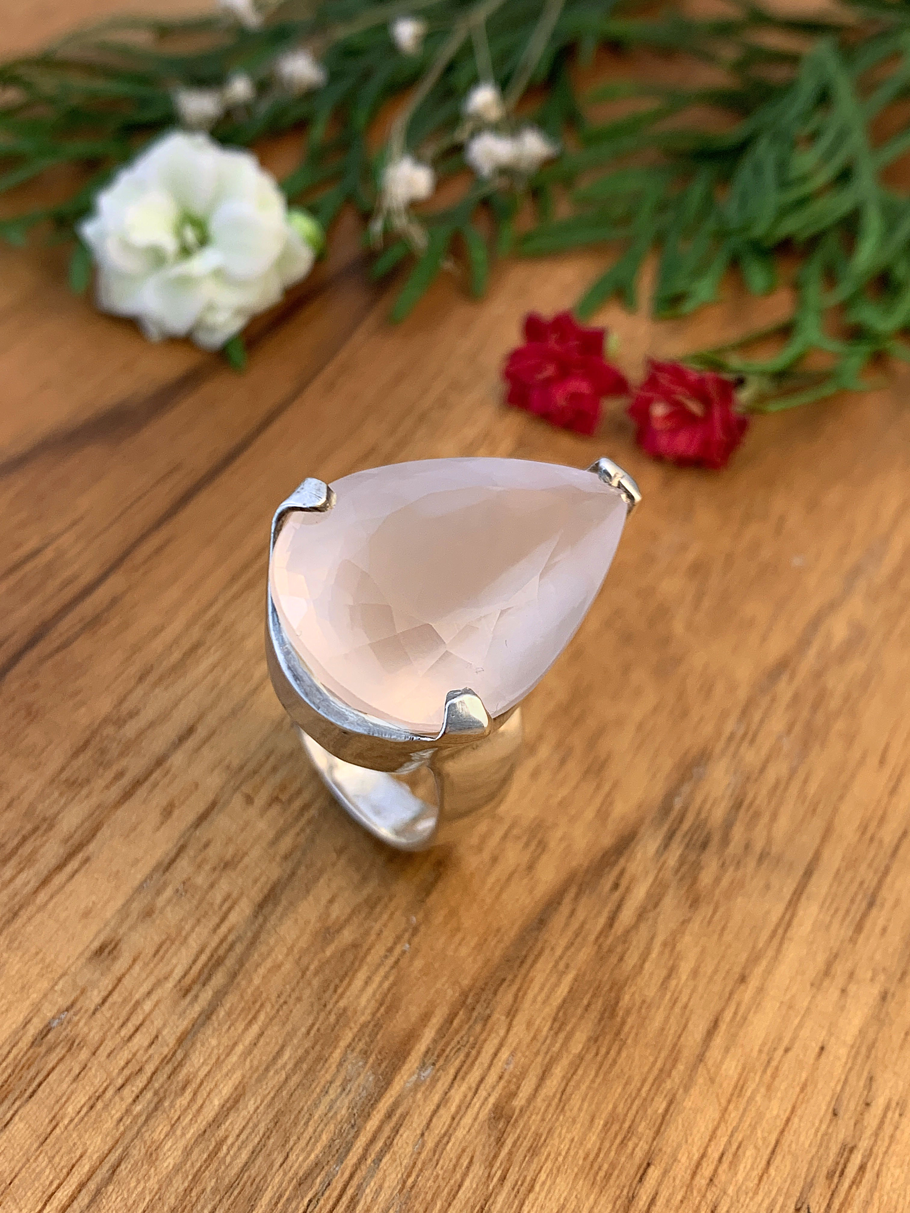 Rosenquarz Ring