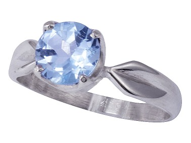 Blau Topas Ring - 51