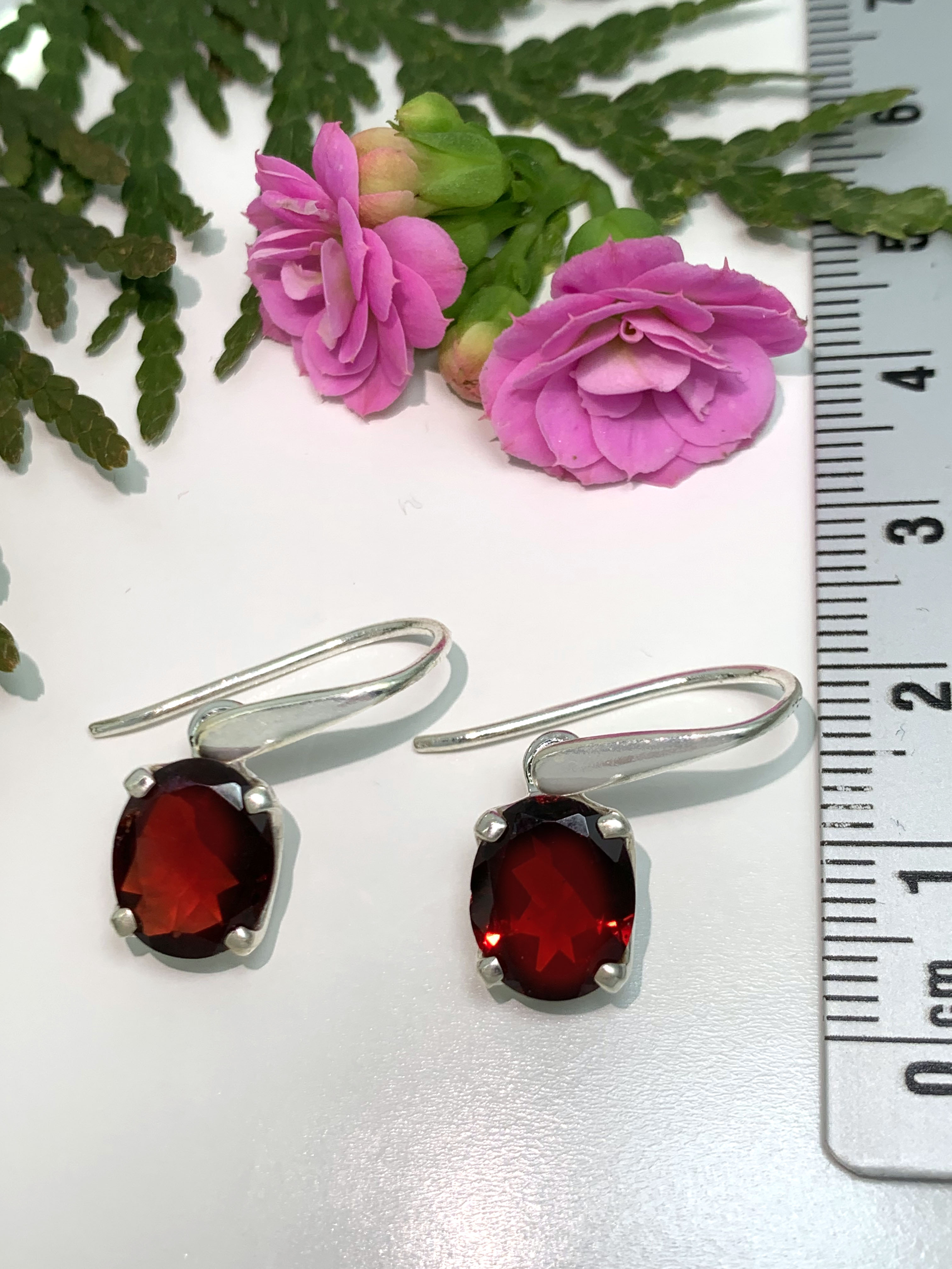 granat-ohrhaenger-garnet-earrings-ohr00897 Granat Ohrhänger