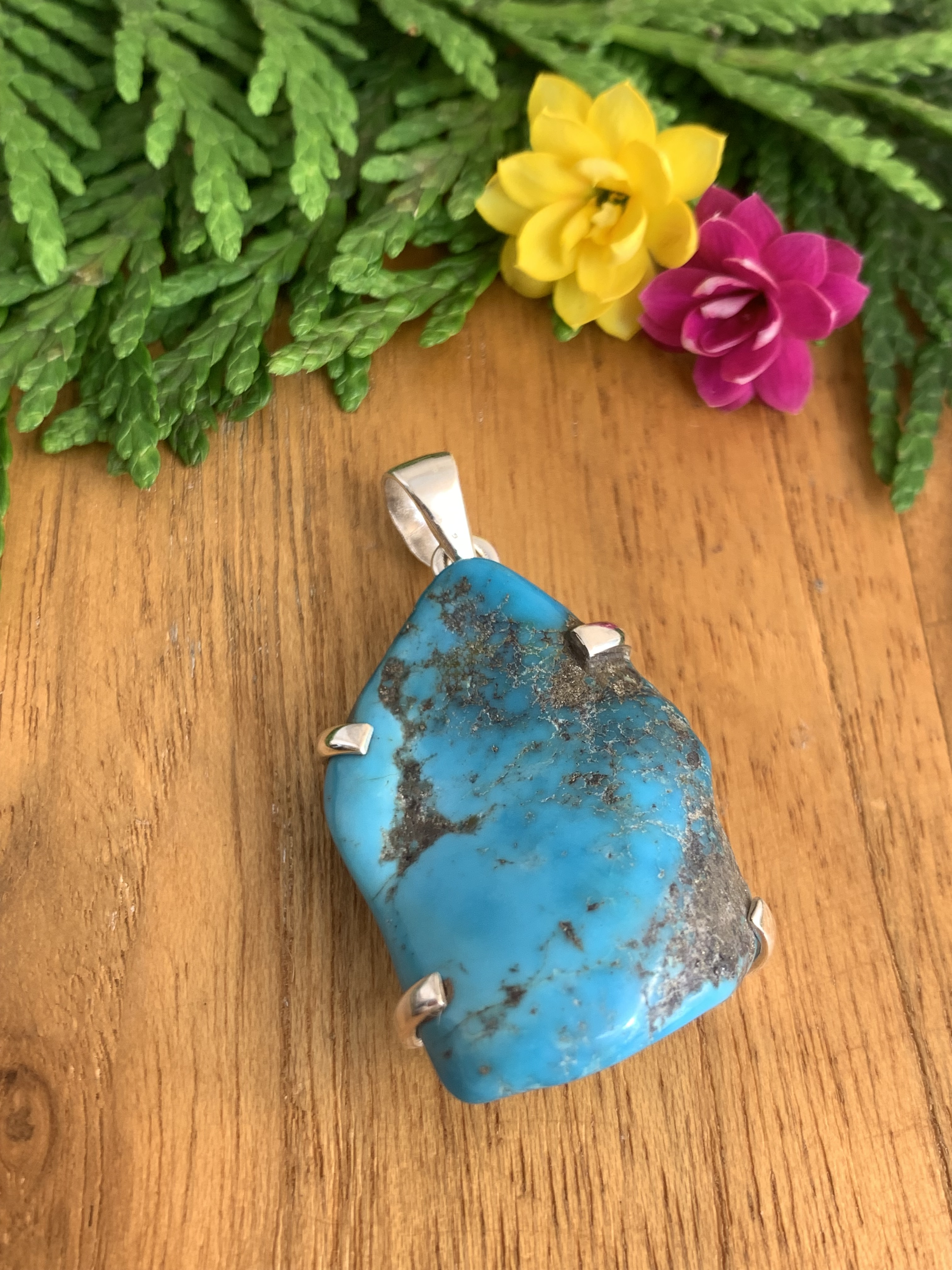 arizona-tuerkis-arizona-turquoise-pendant-natural-turquoise-ah04691 Türkis Anhänger - Arizona