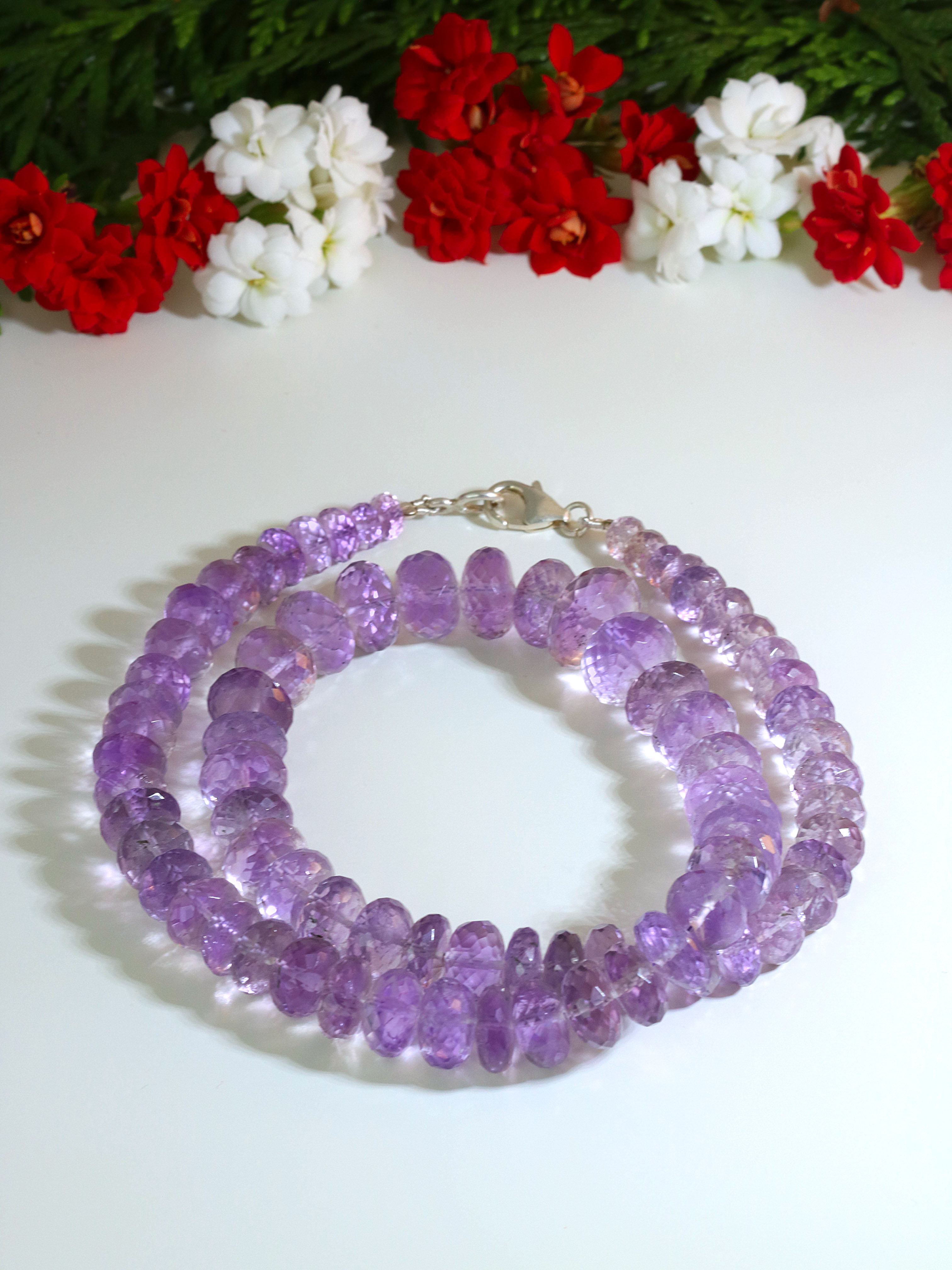 amethyst-kette-amethyst-necklace-k00182 XL Amethyst Kette