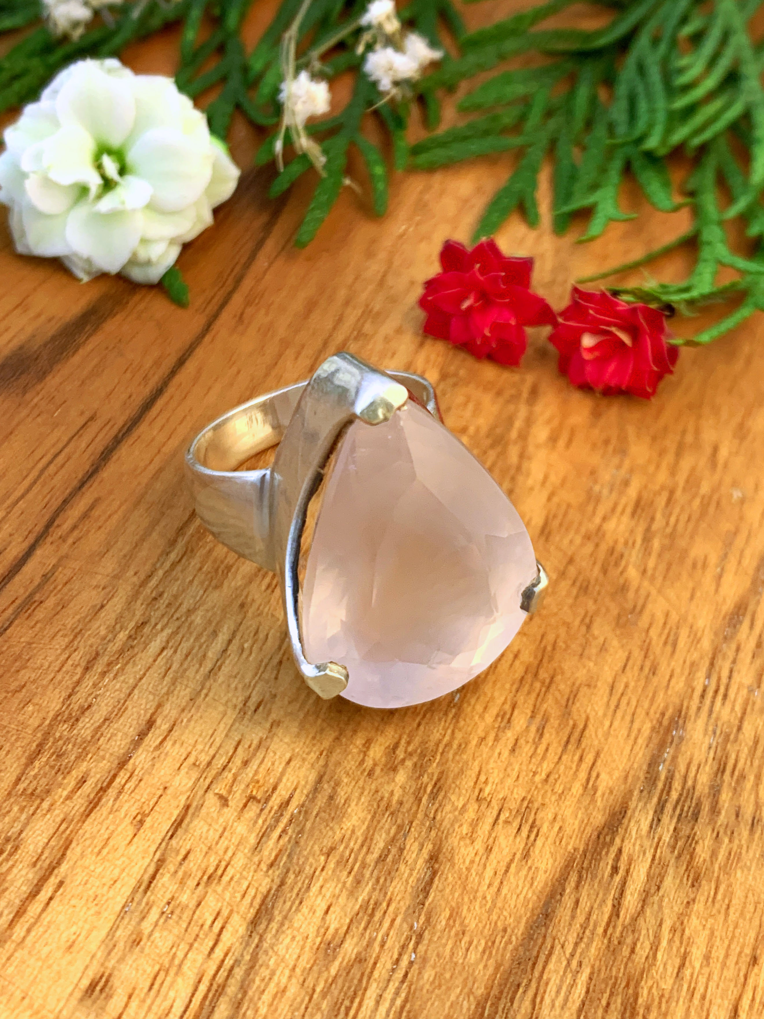 Rosenquarz Ring