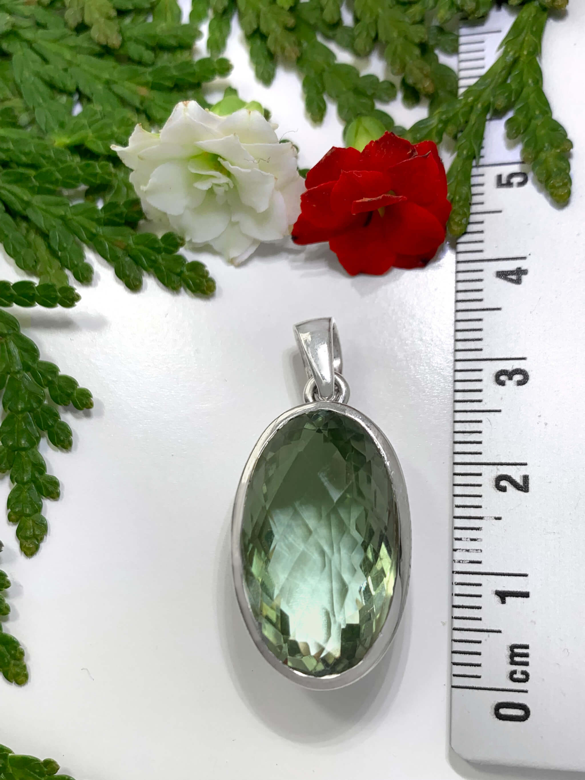 Green Amethyst Pendant 