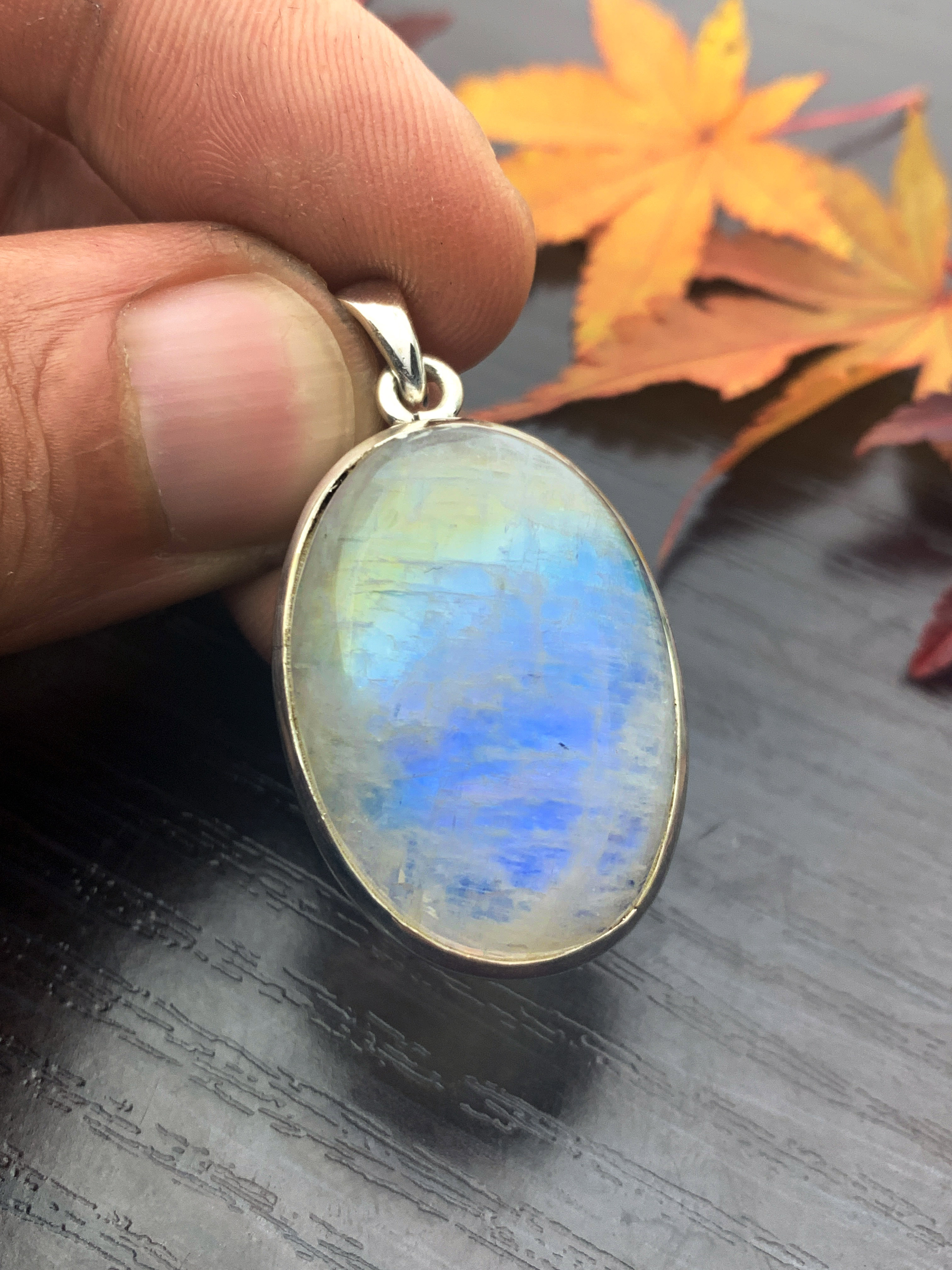 Moonstone Pendant Rainbow