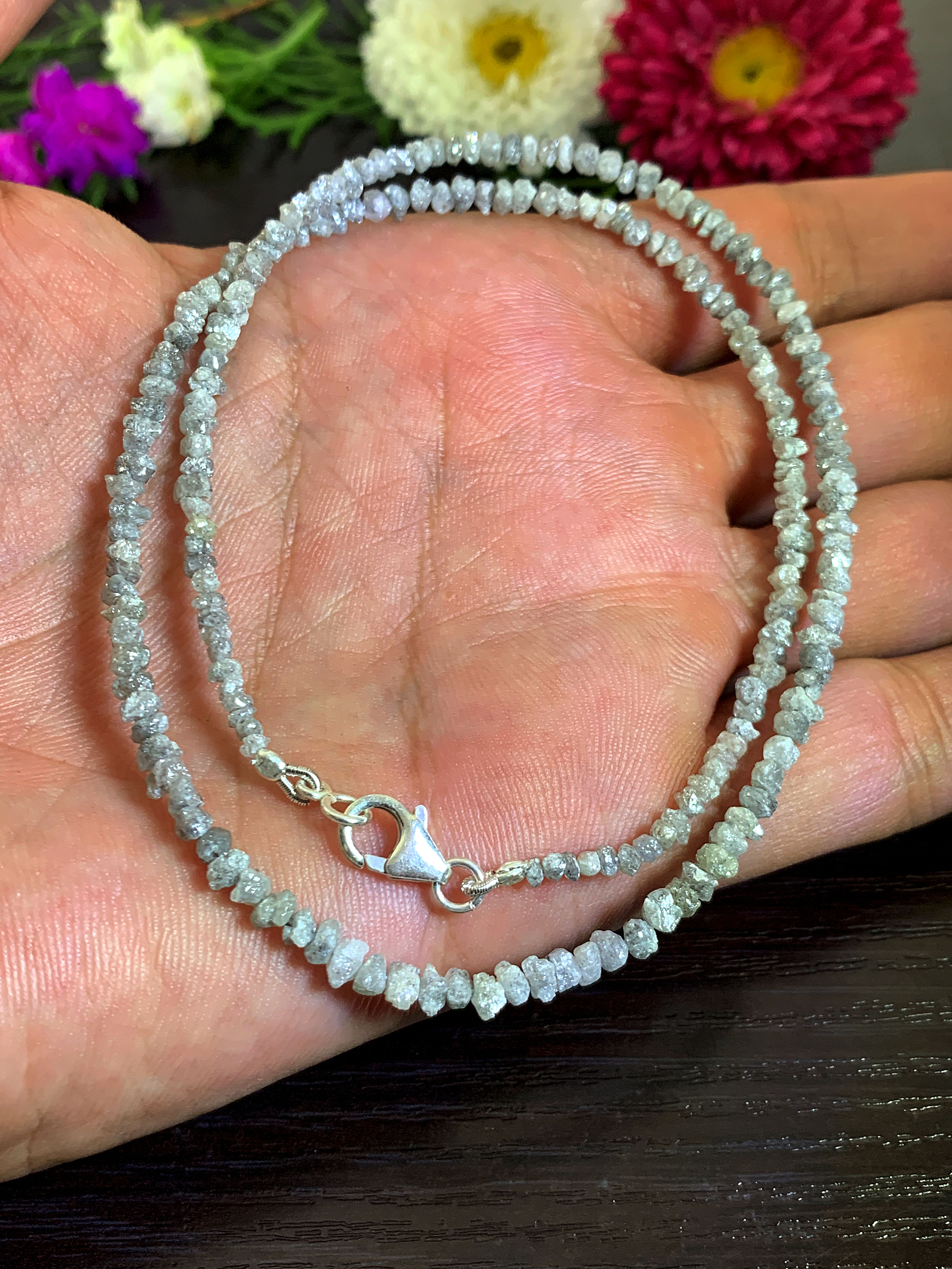 diamant-kette-diamond-necklace-k00162-2 Roh Diamant Kette