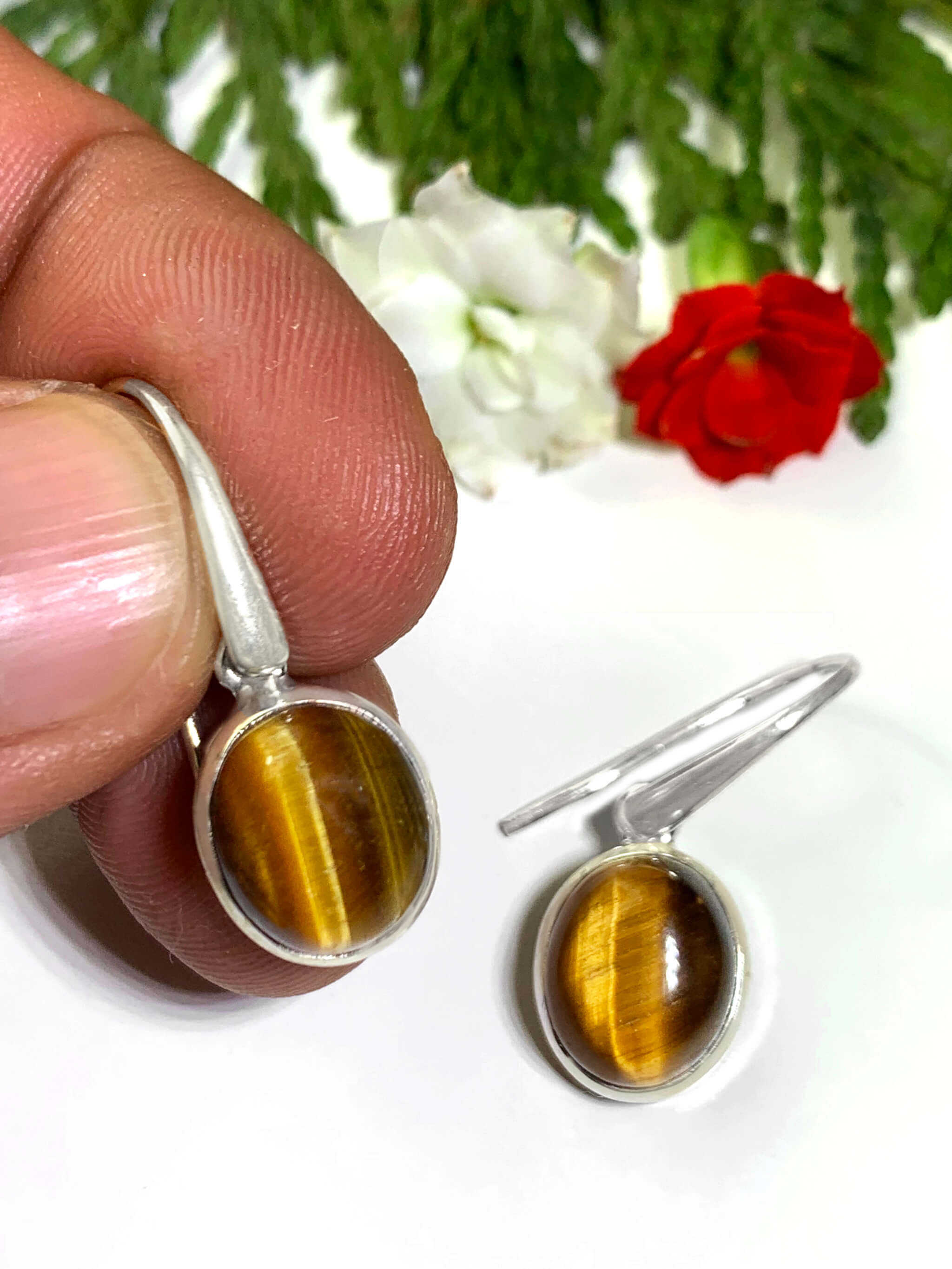 Tiger Eye Earrings