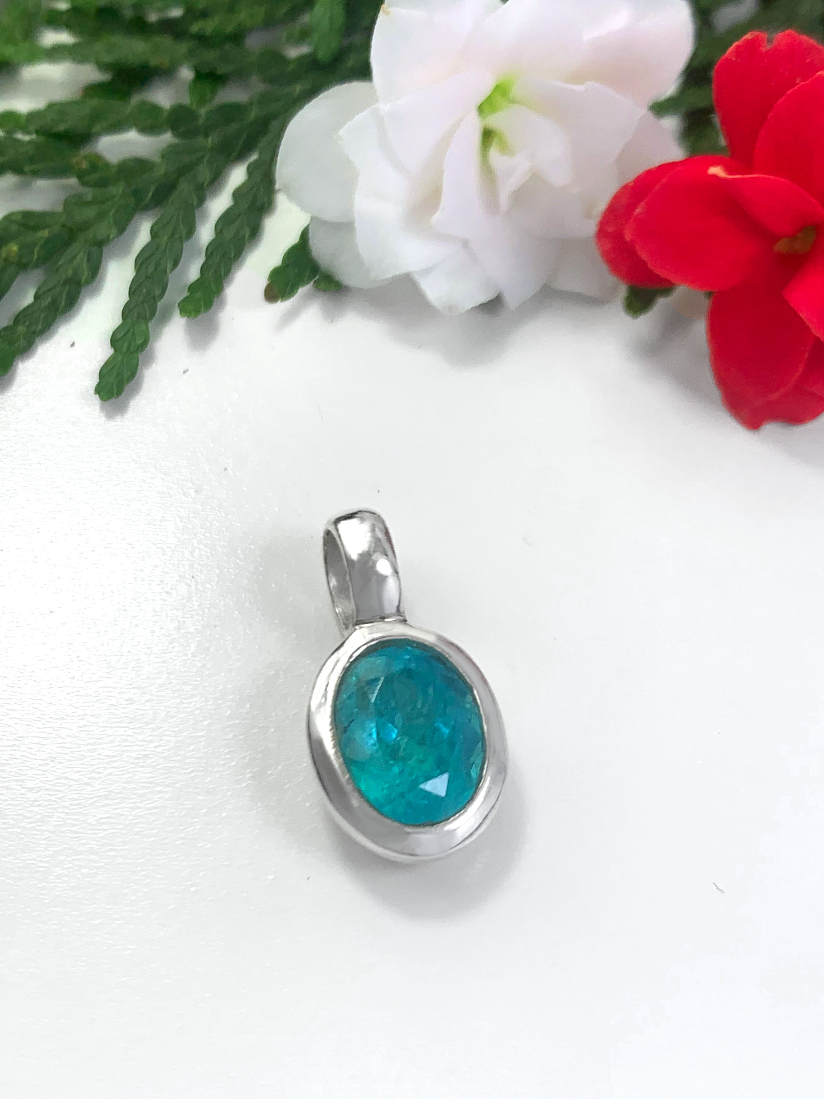 Paraiba Apatit Anhänger