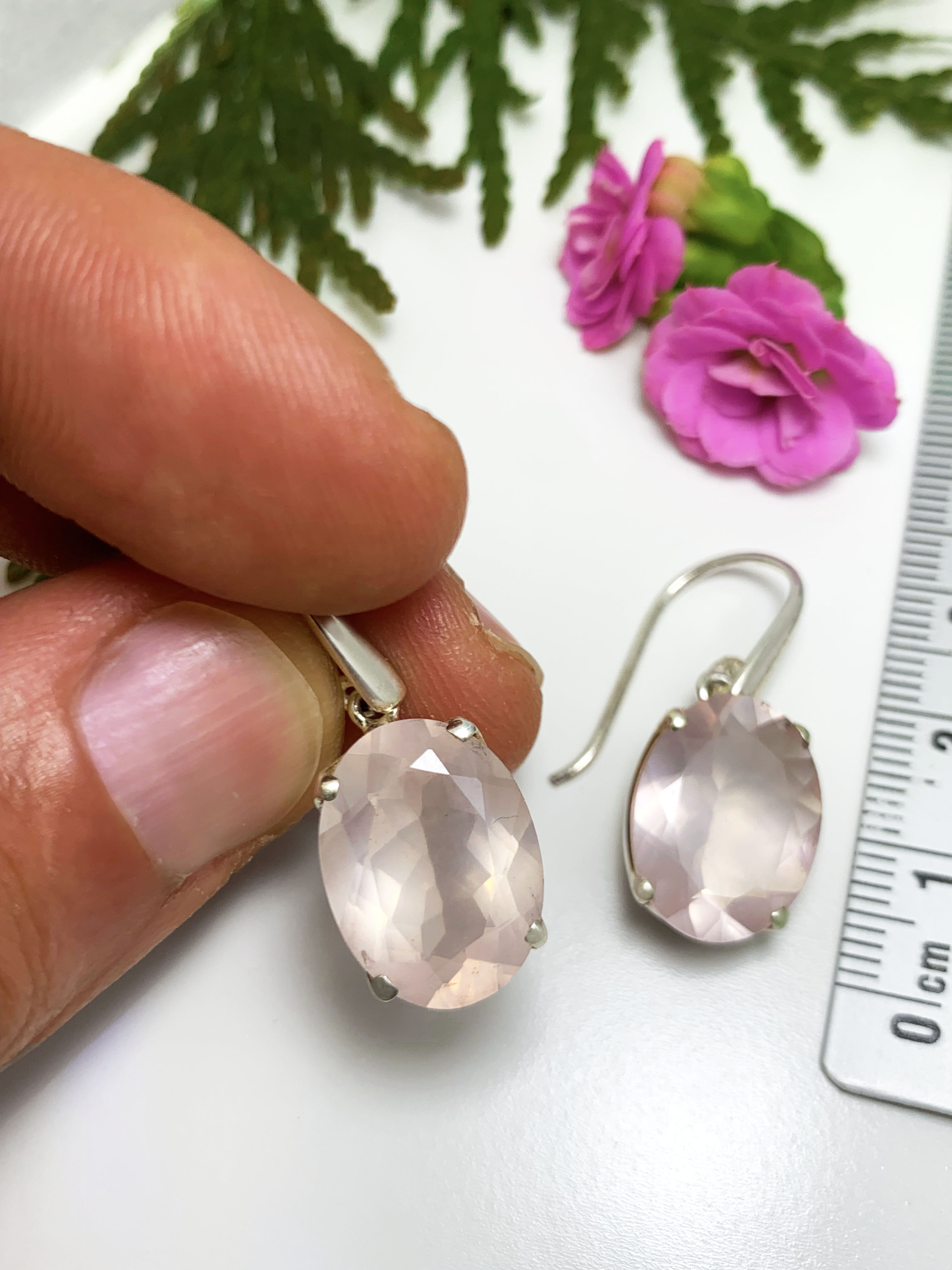 rosequarz-ohrhaenger-rosenquartz-earrings-ohr00891-2 Rosenquarz Ohrhänger