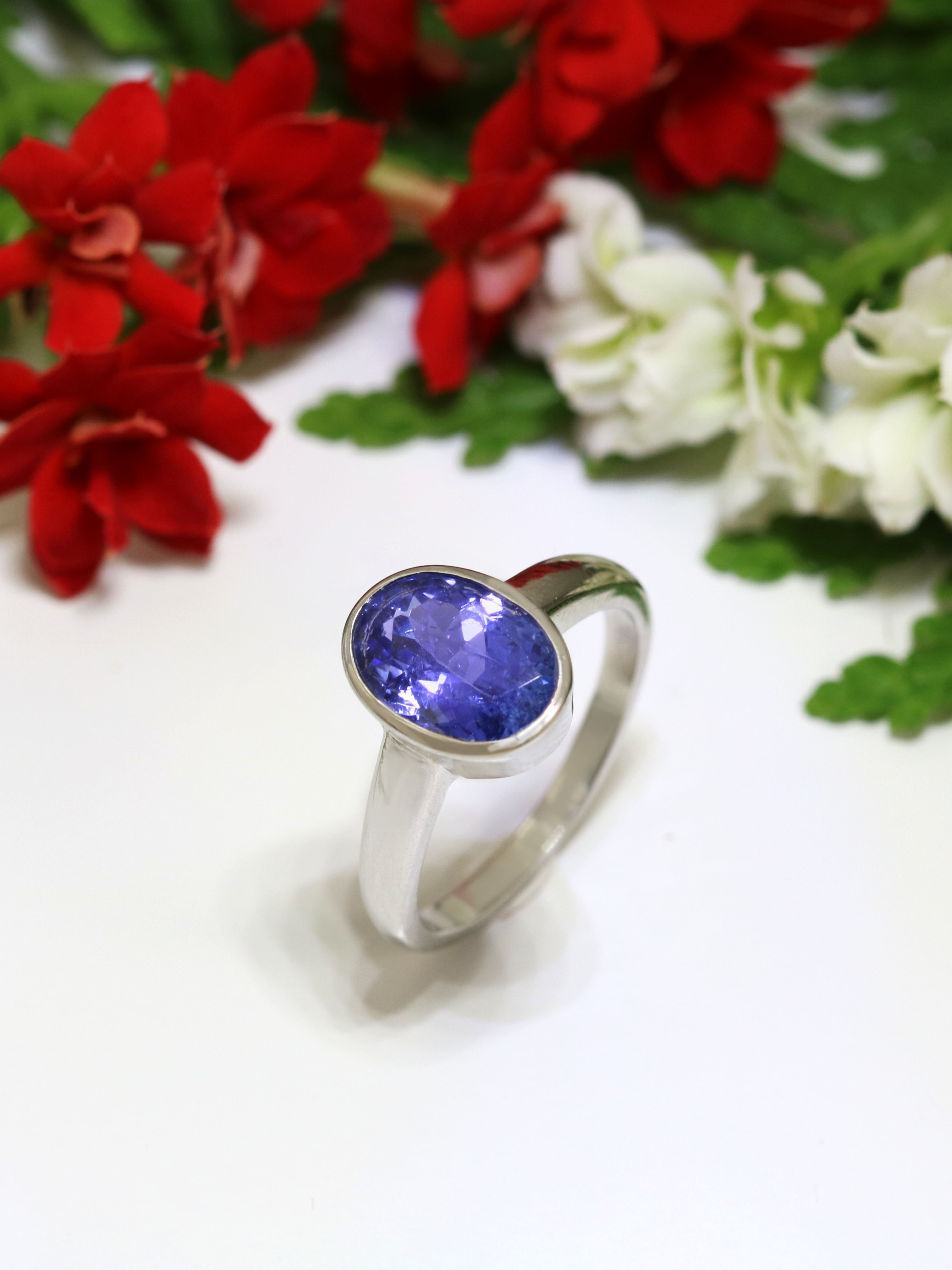 gold-tansanit-ring-gold-tanzanite-ring-gs0091-3 Tansanit Ring - 14k Weißgold