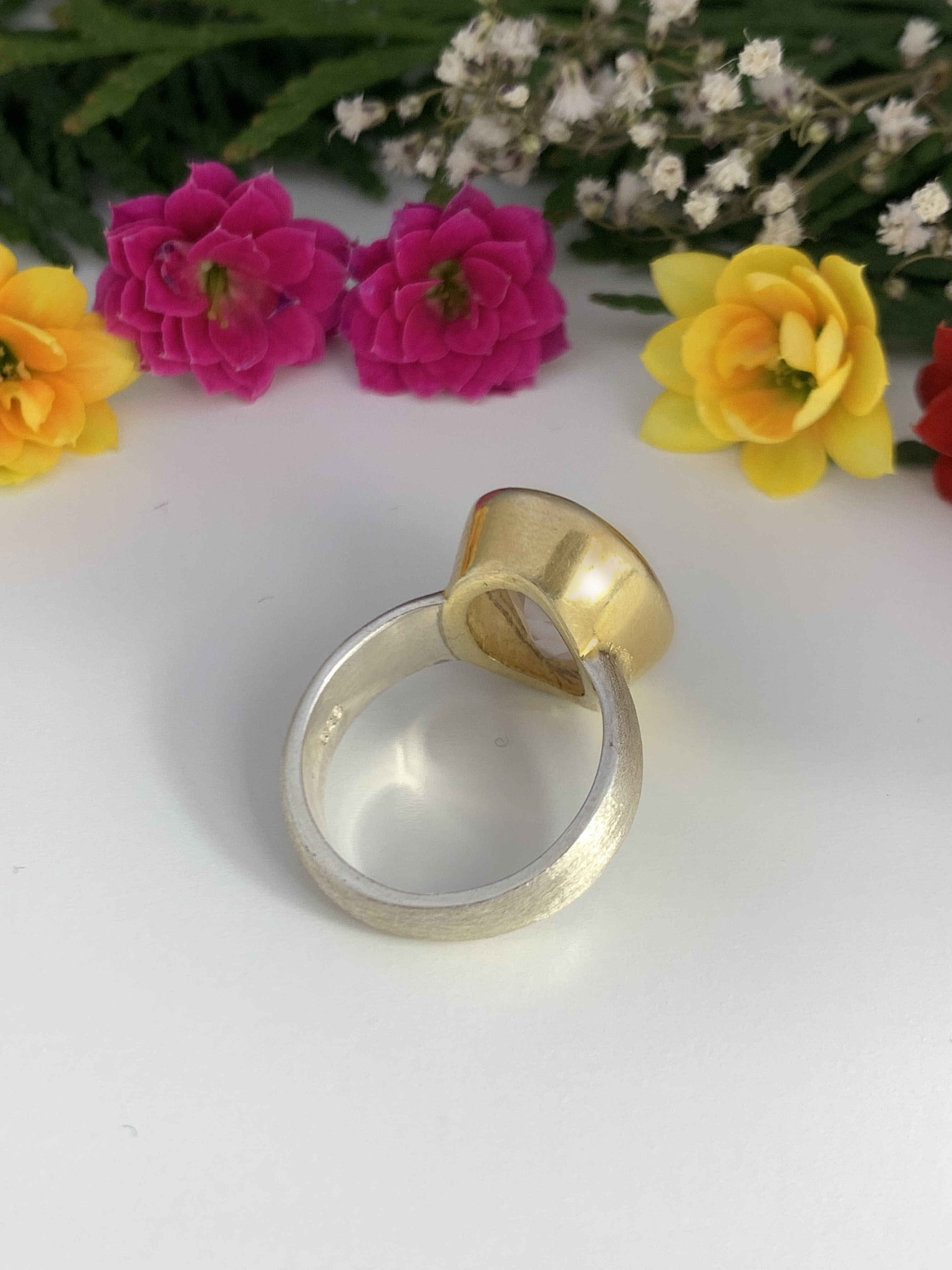 Rosenquarz Ring - TOP
