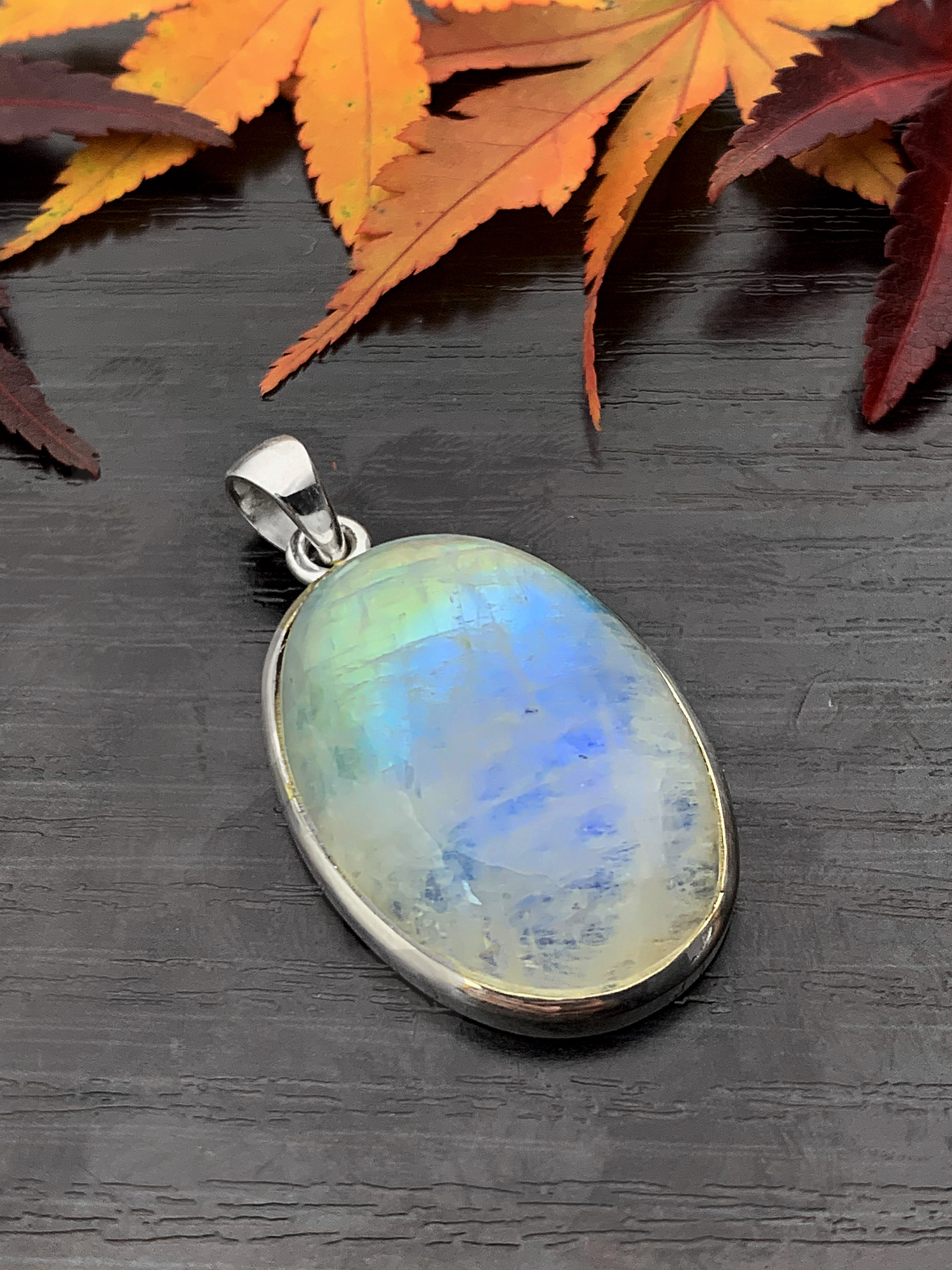 Moonstone Pendant Rainbow