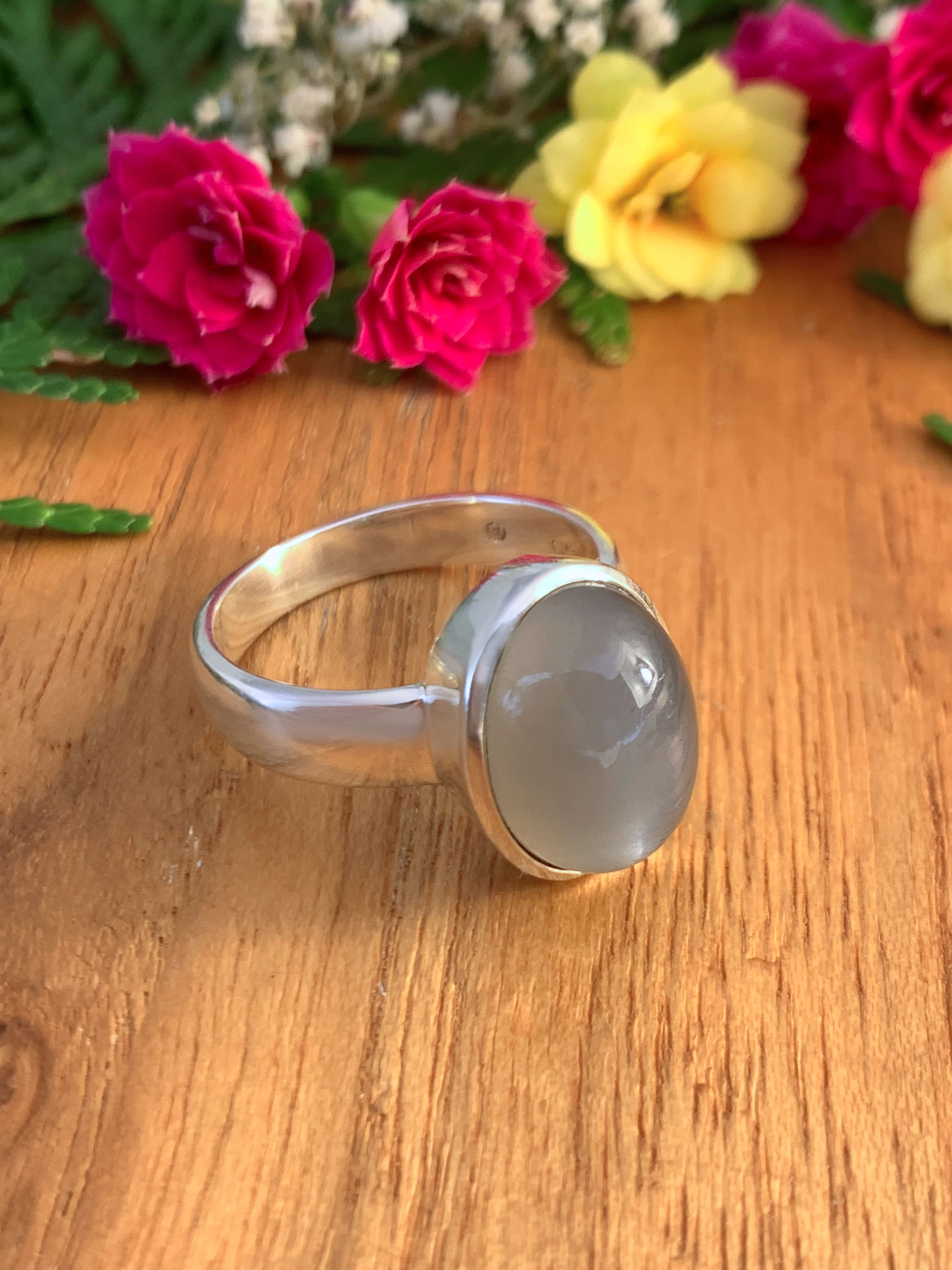 mondstein-ring-moonstone-ring-grau-r02540-3 Mondstein Ring - Indischer