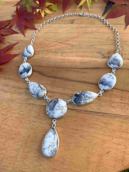 TOP Dendritic Agate Collier