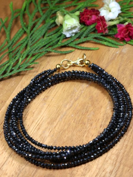 Black Diamond Necklace - Triple