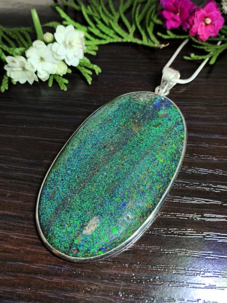 Black Opal Pendant - Honduras - XL